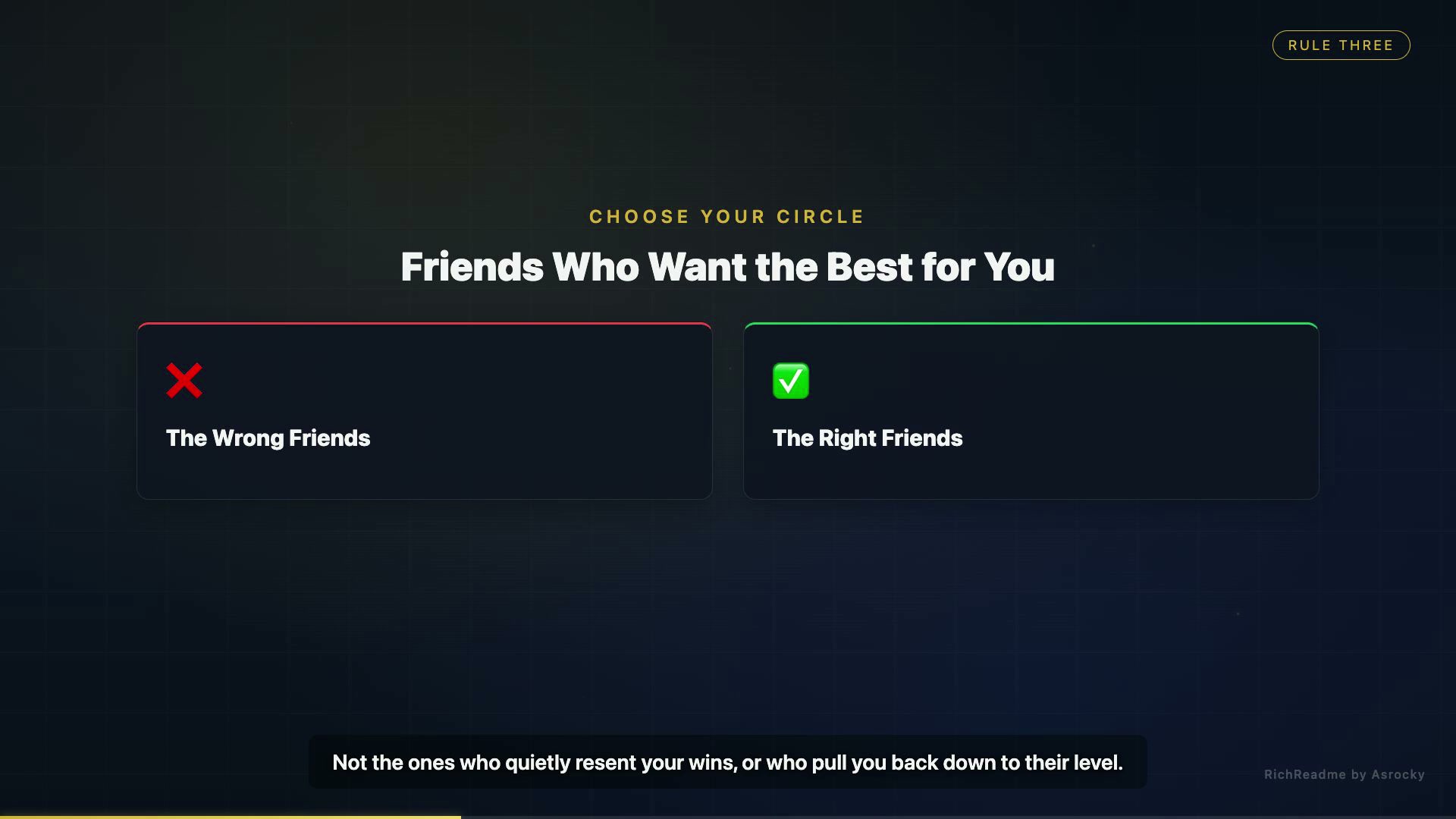 Friends Who Want the Best for You