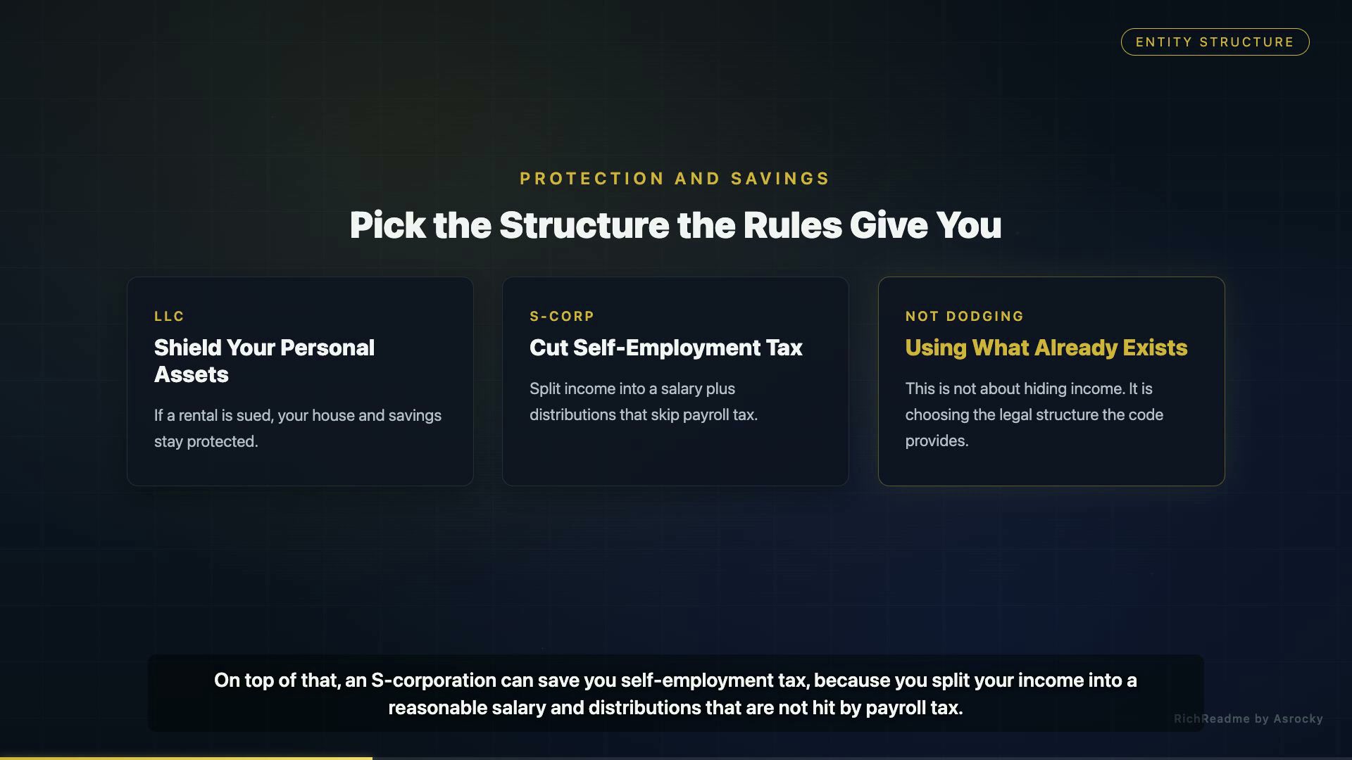 Pick the Structure the Rules Give You