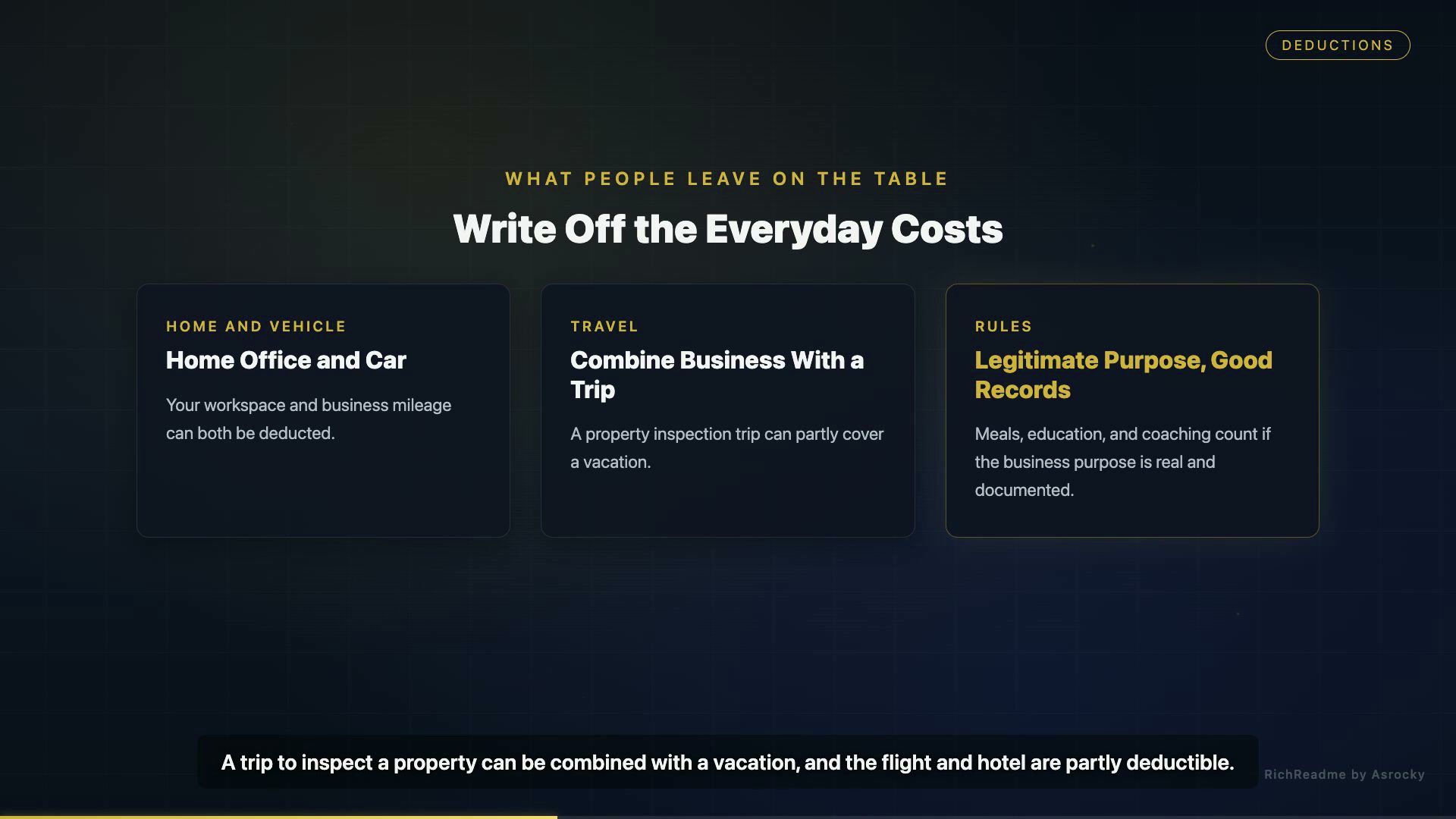 Write Off the Everyday Costs