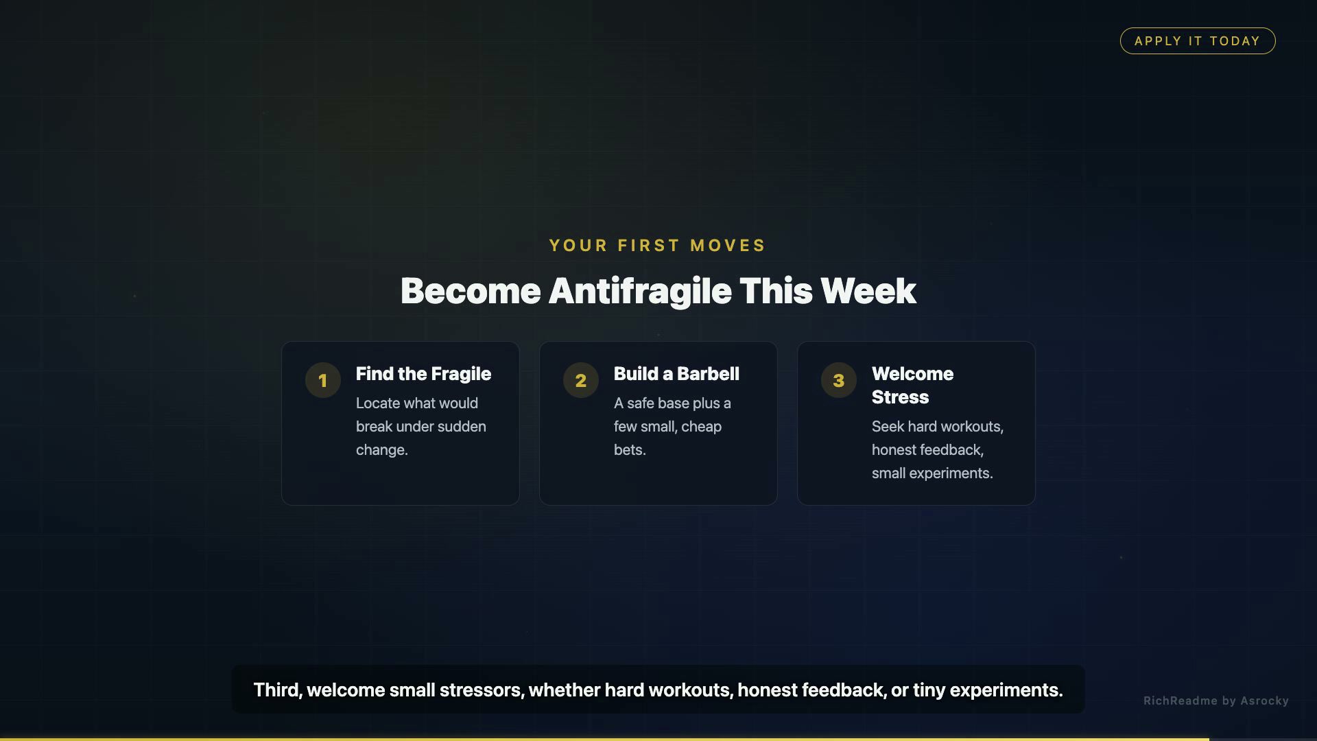 Become Antifragile This Week