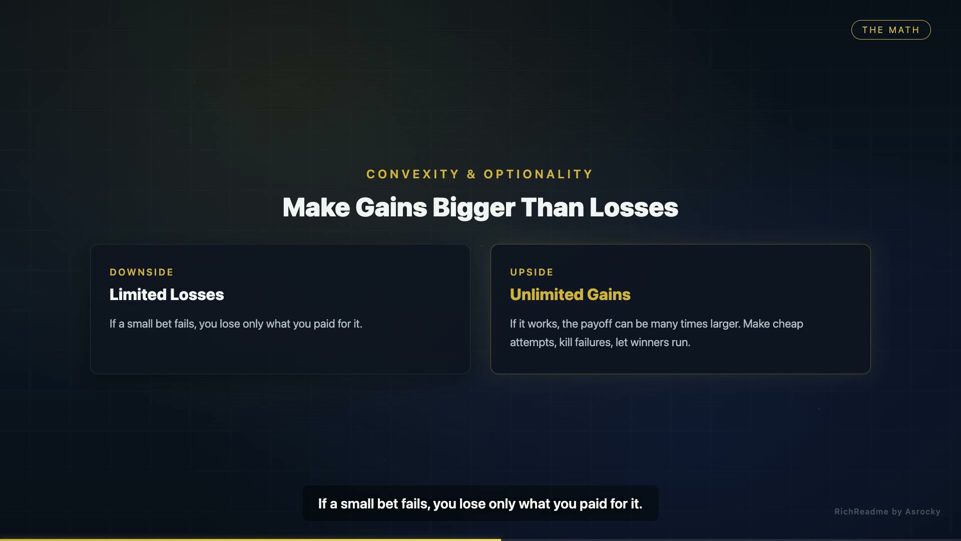 Make Gains Bigger Than Losses