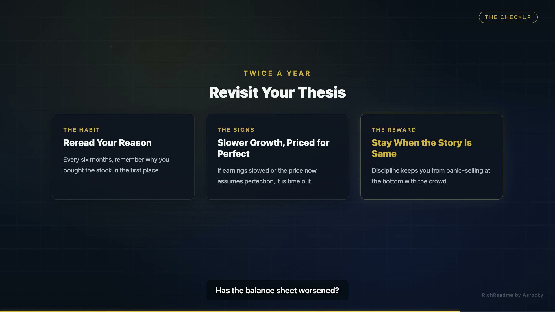 Revisit Your Thesis