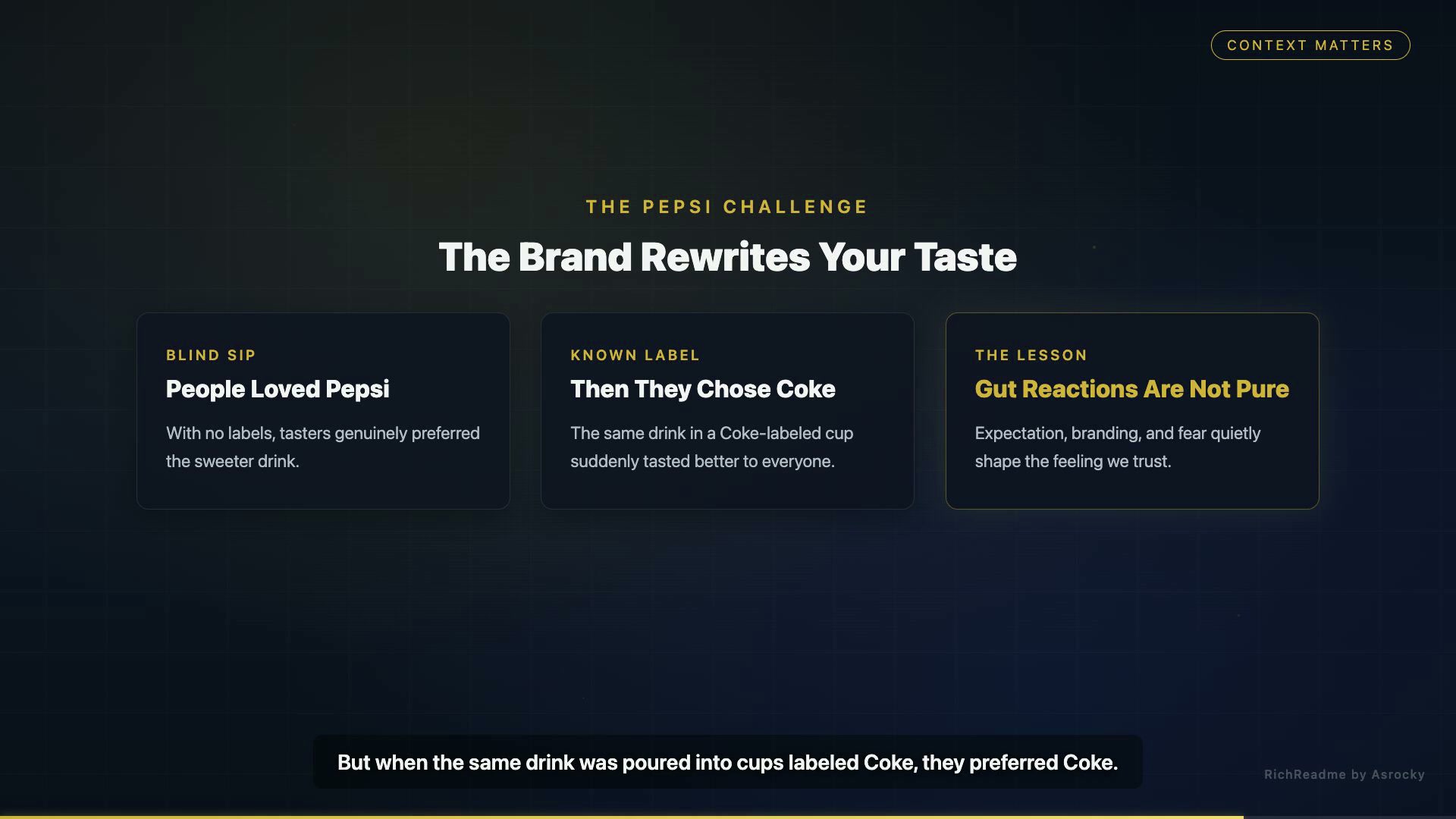 The Brand Rewrites Your Taste