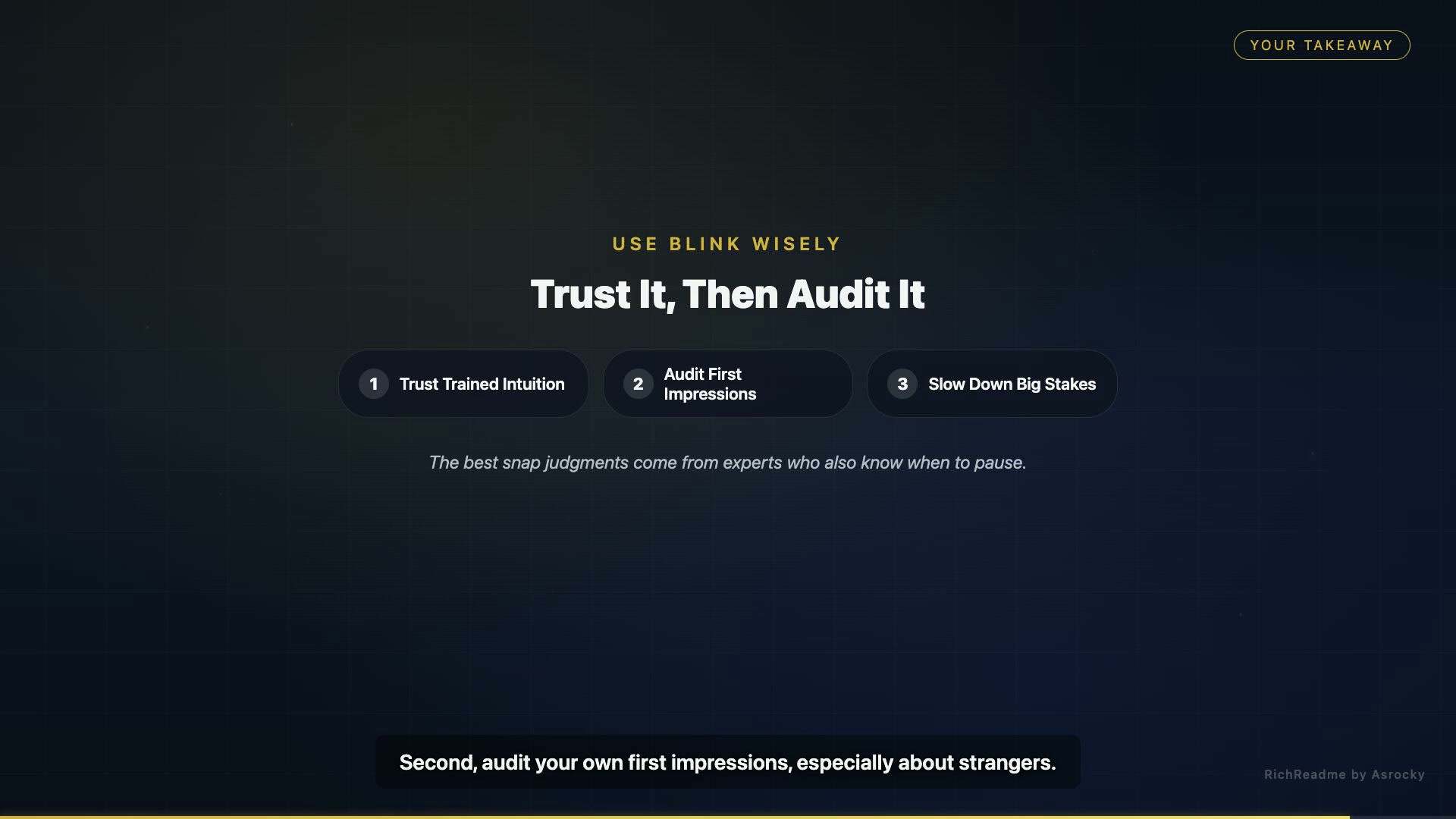 Trust It, Then Audit It