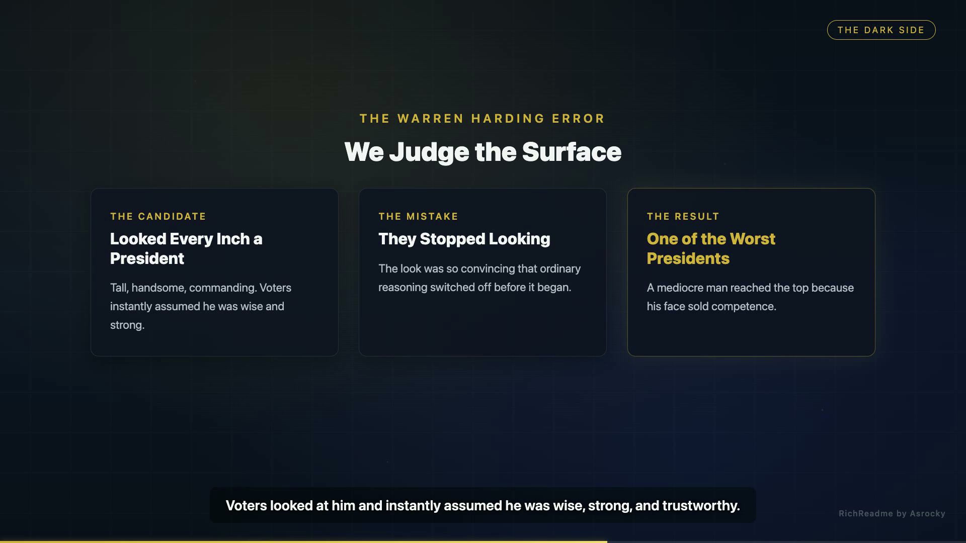 We Judge the Surface