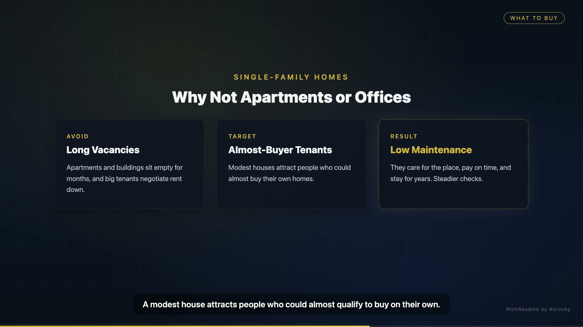 Why Not Apartments or Offices