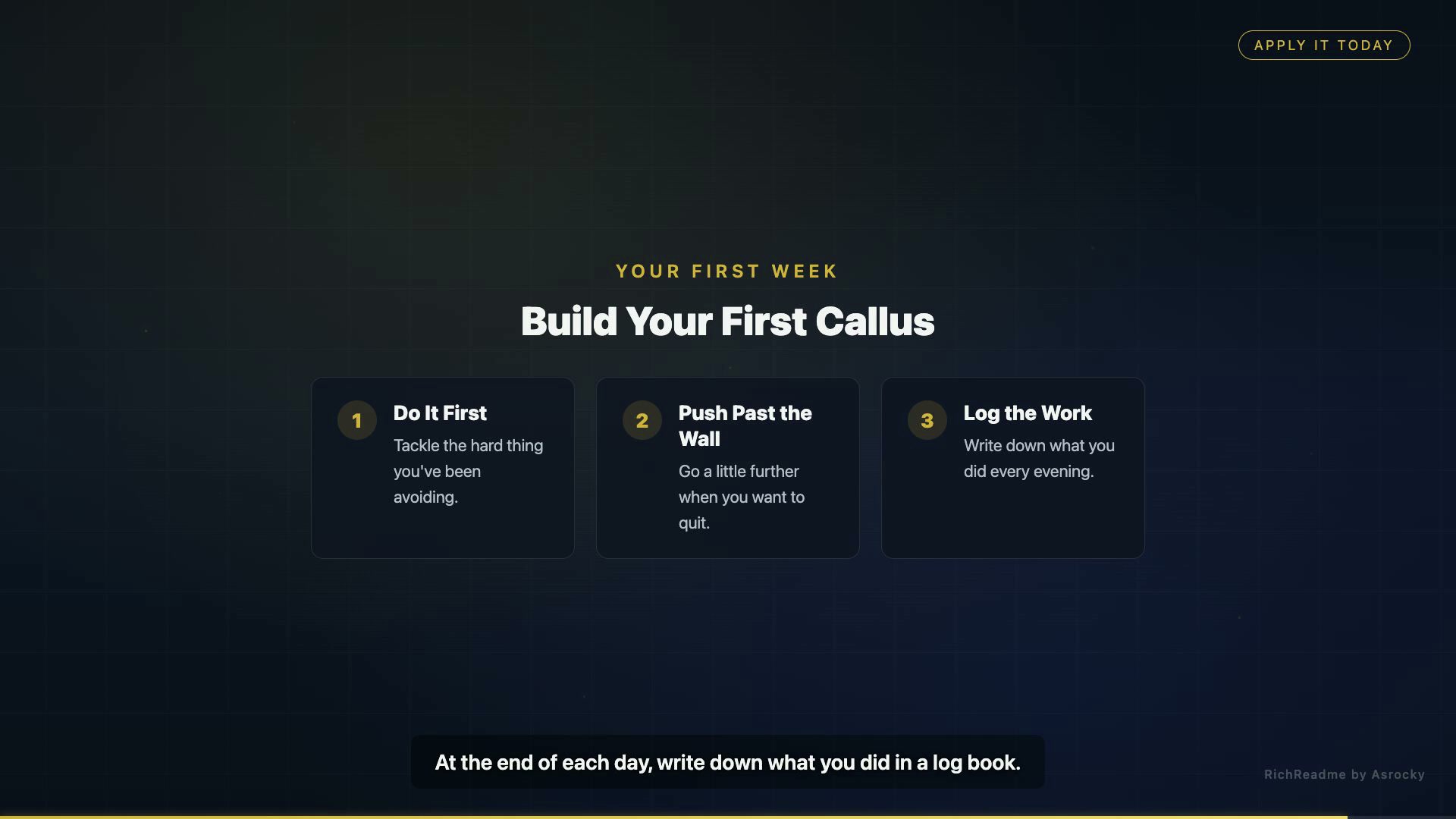 Build Your First Callus