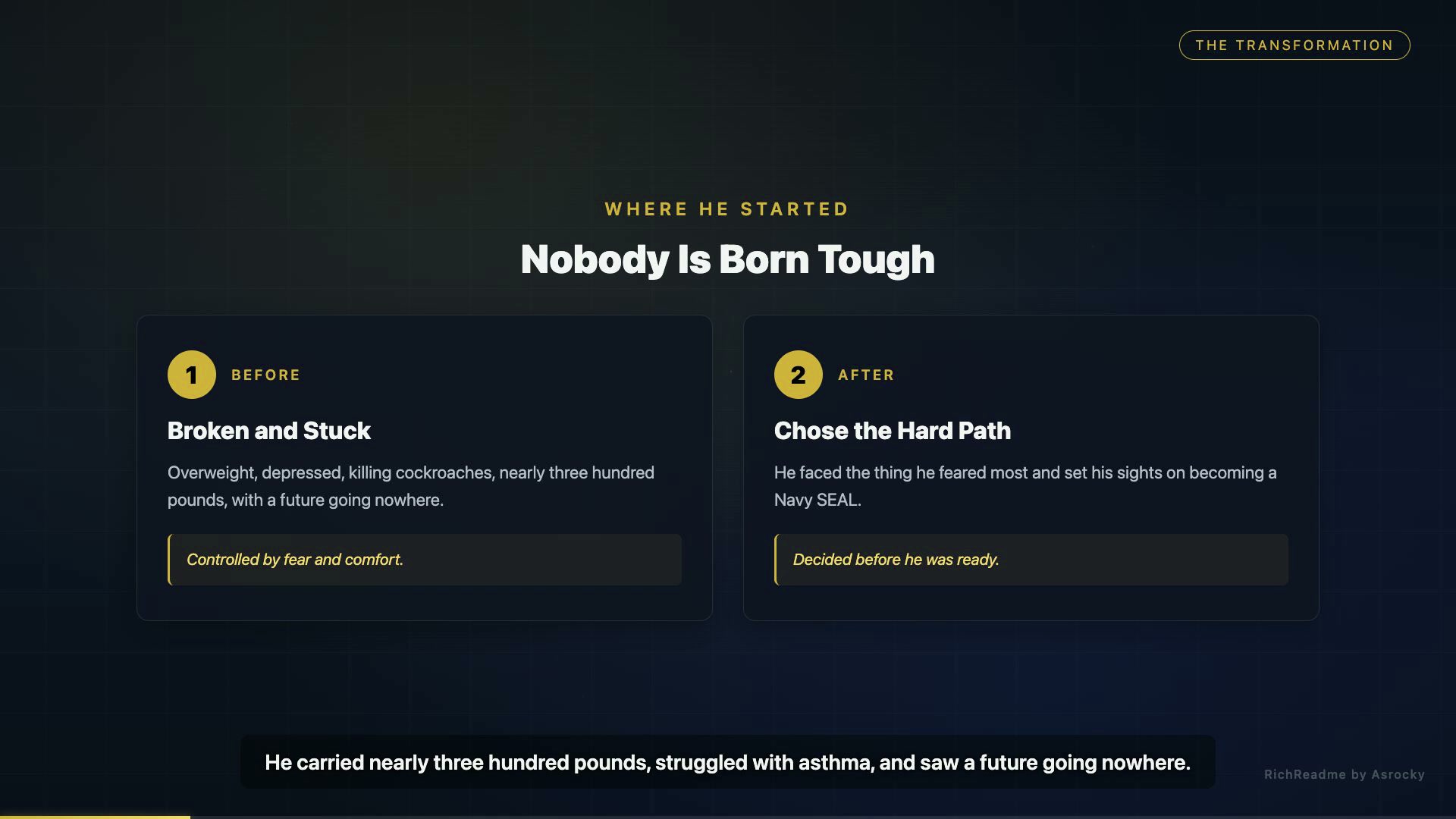 Nobody Is Born Tough