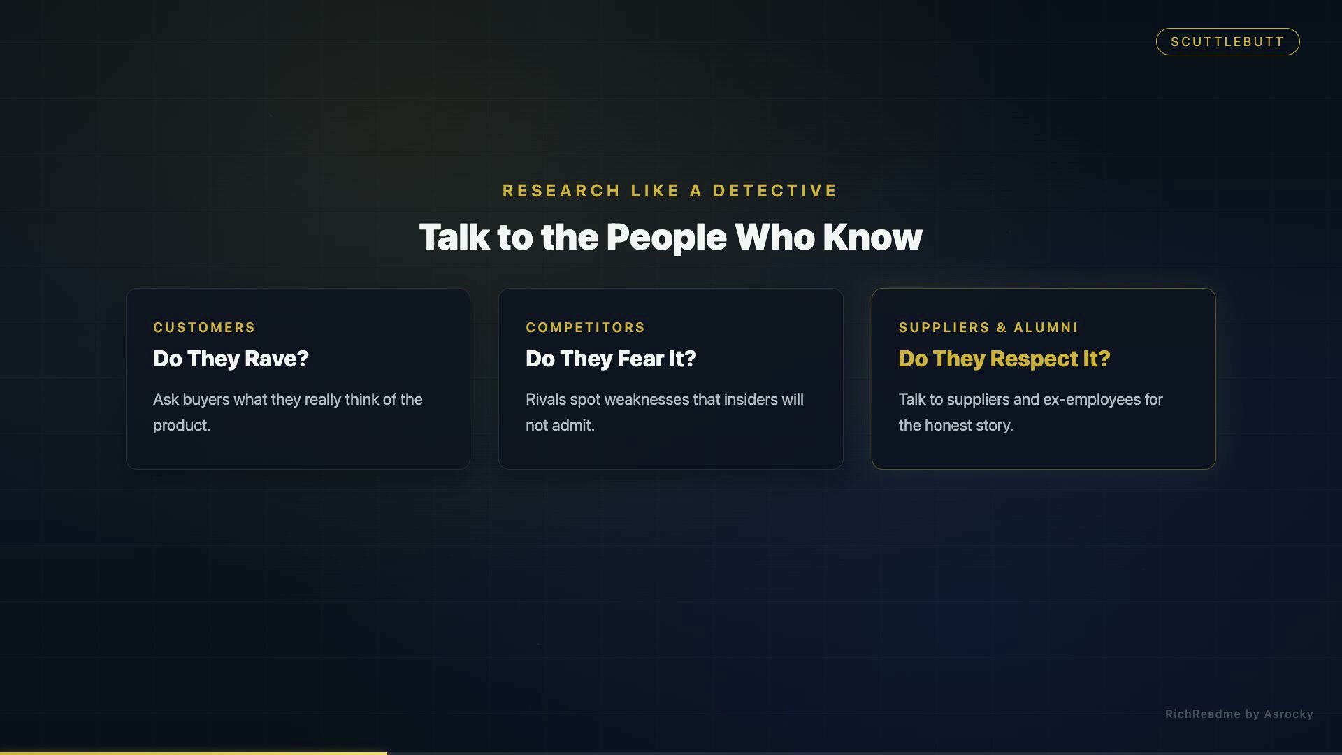Talk to the People Who Know
