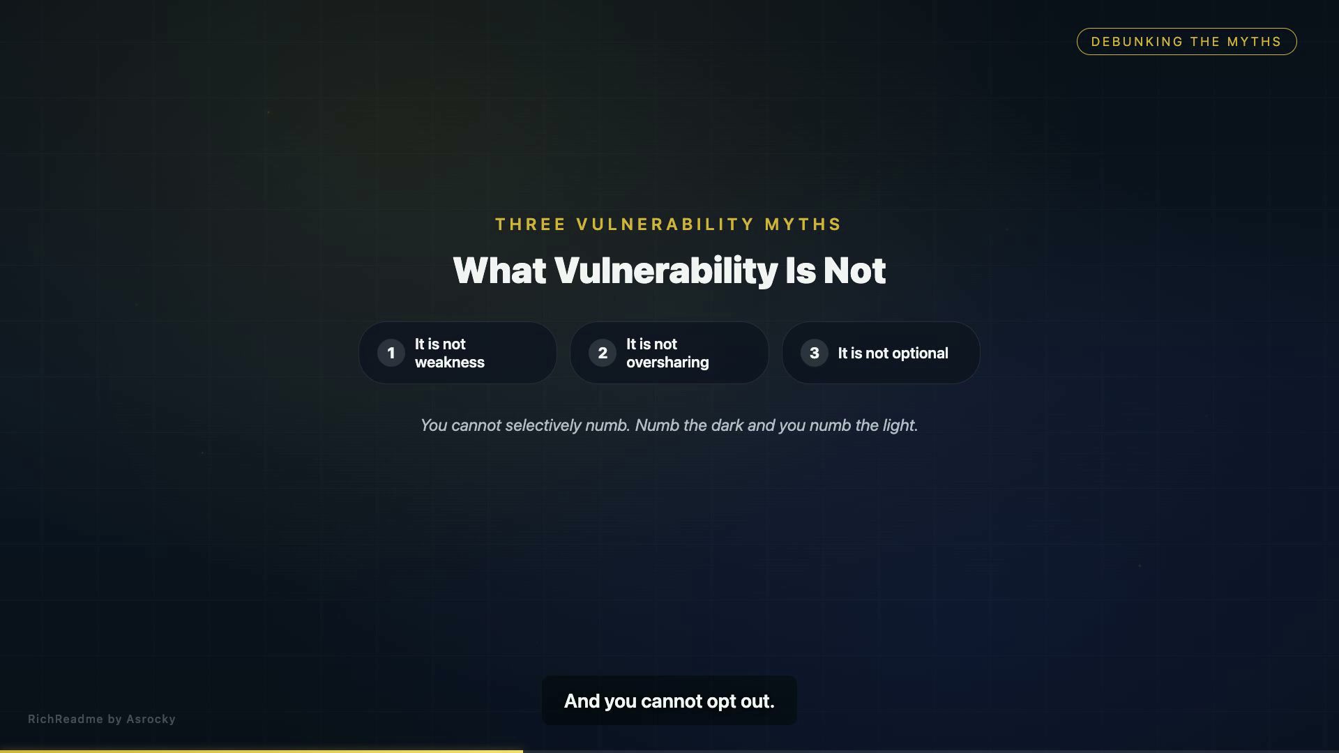 What Vulnerability Is Not