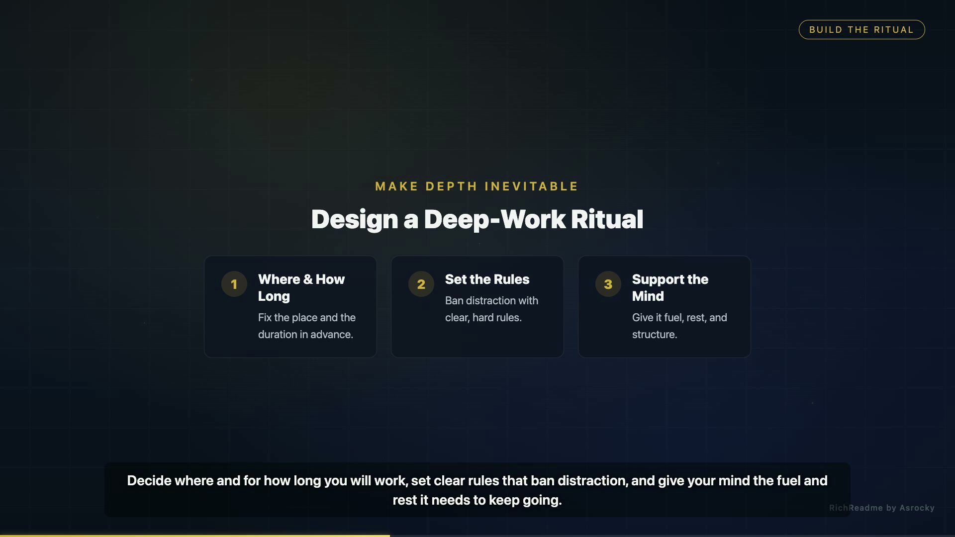 Design a Deep-Work Ritual