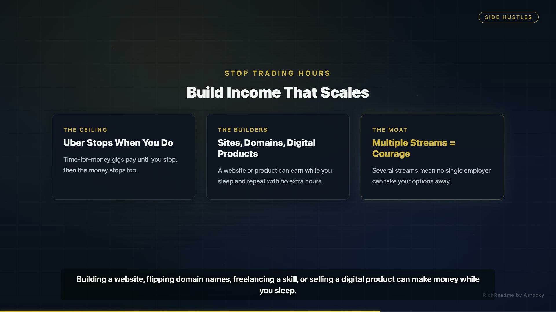Build Income That Scales