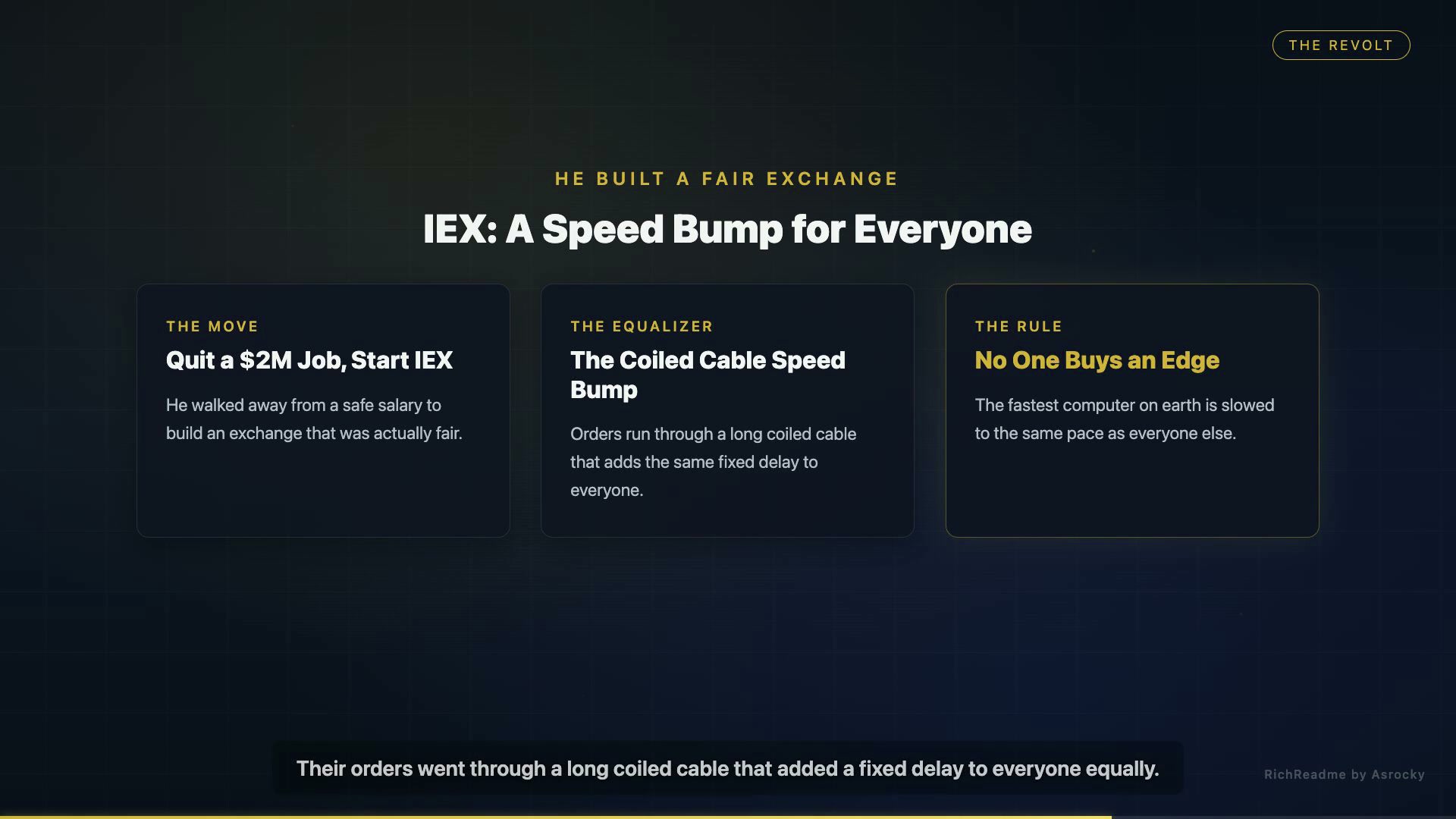 IEX: A Speed Bump for Everyone