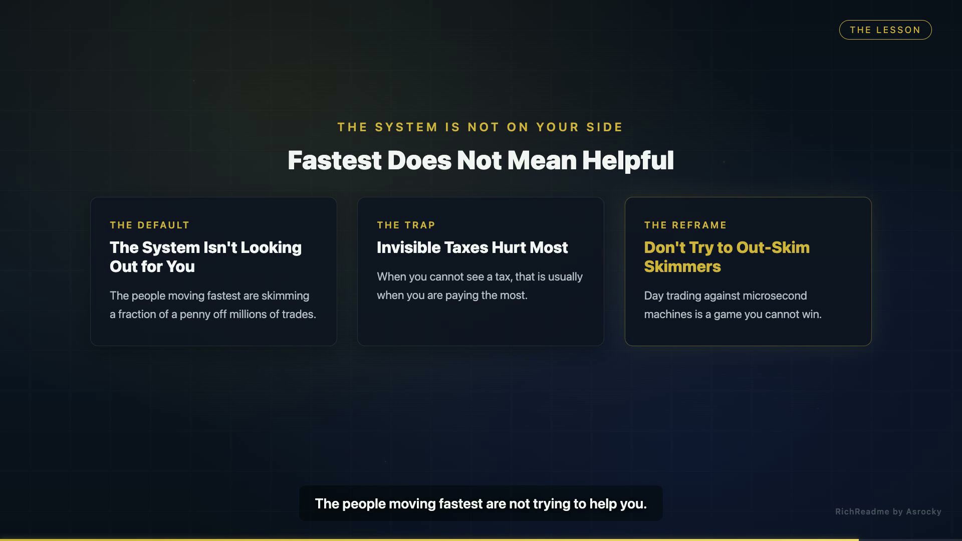 Fastest Does Not Mean Helpful