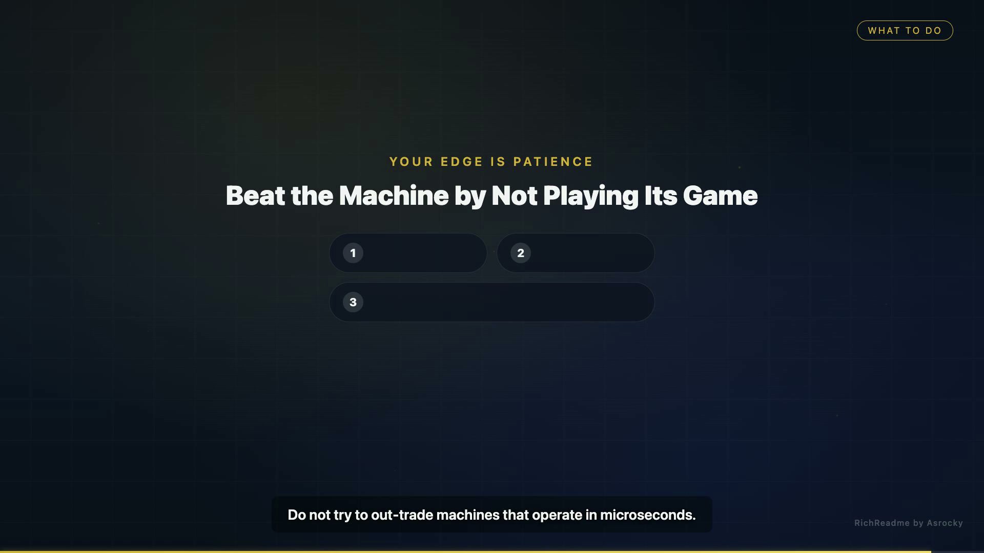 Beat the Machine by Not Playing Its Game