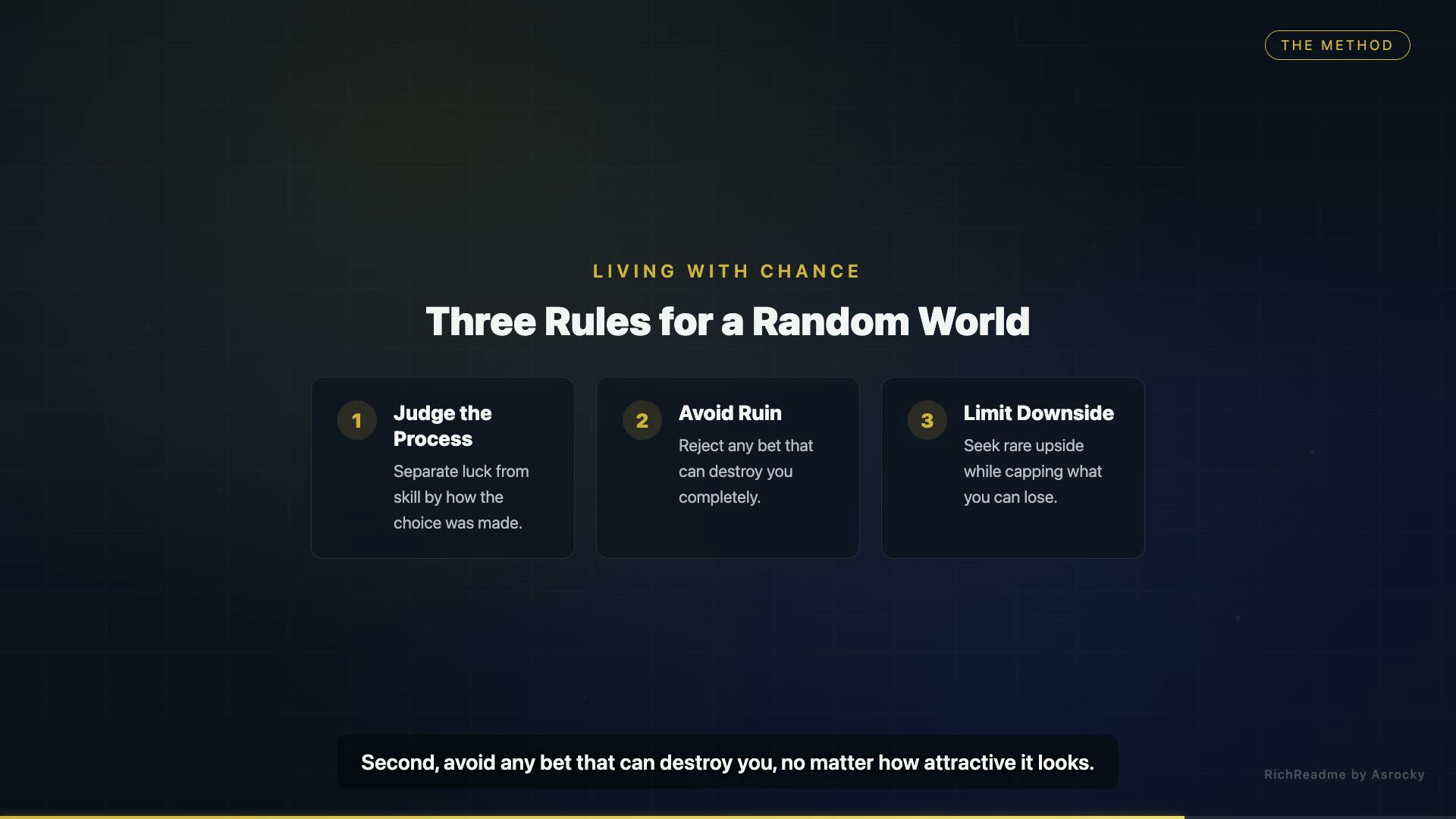 Three Rules for a Random World