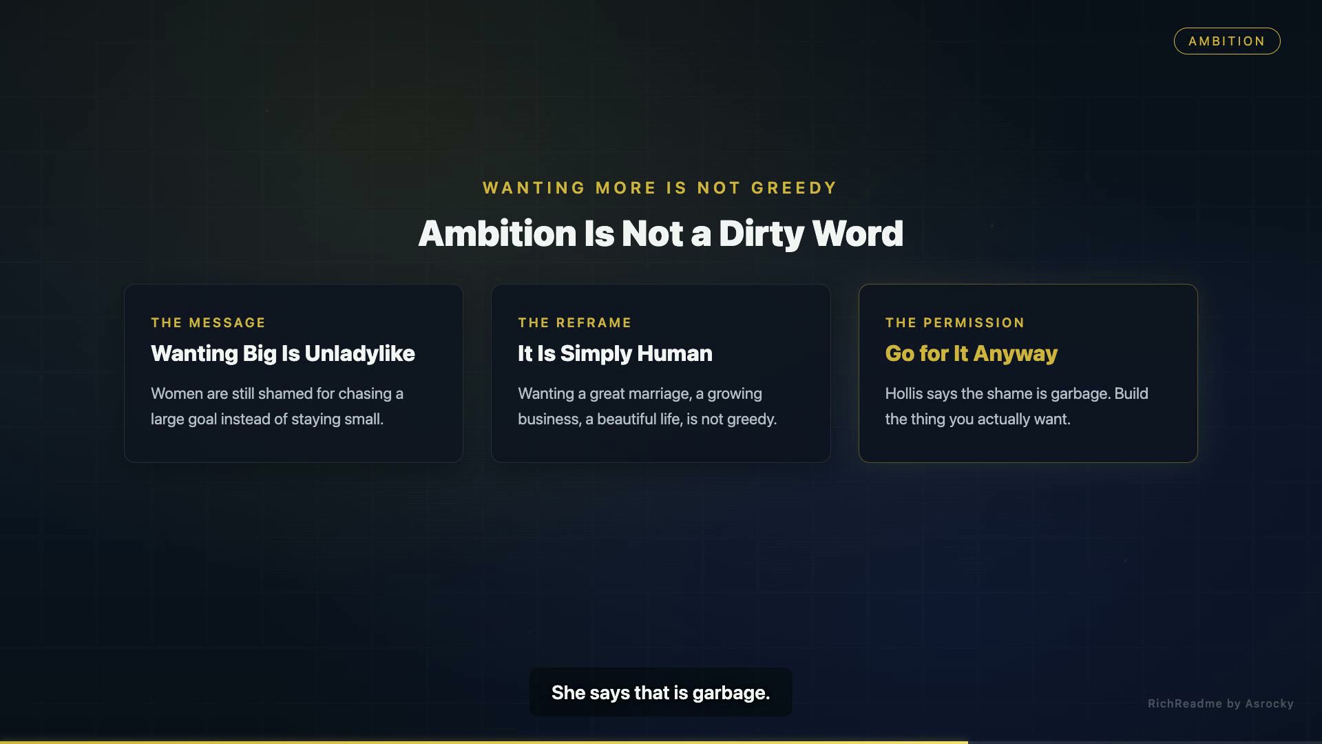 Ambition Is Not a Dirty Word