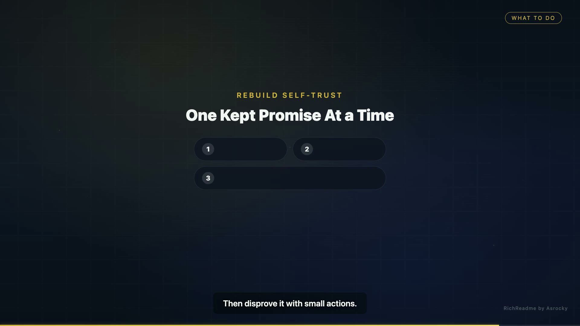 One Kept Promise At a Time