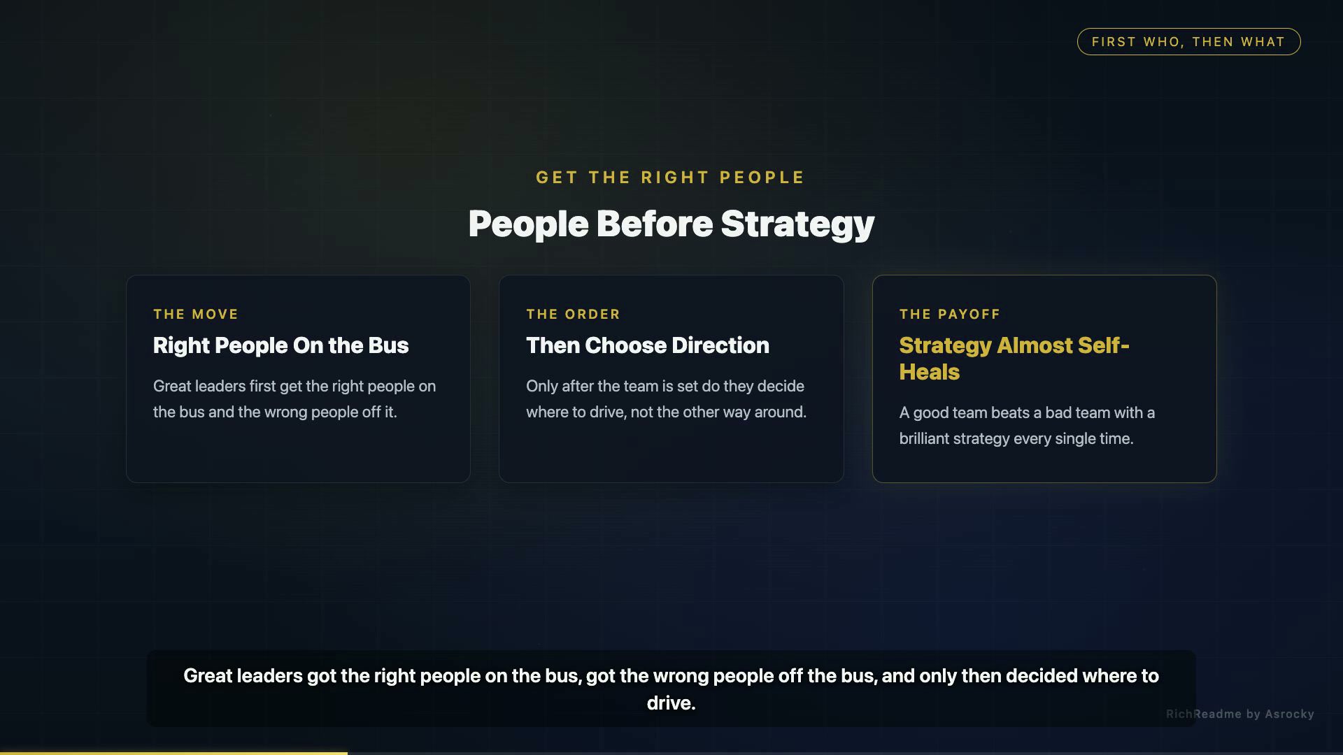 People Before Strategy