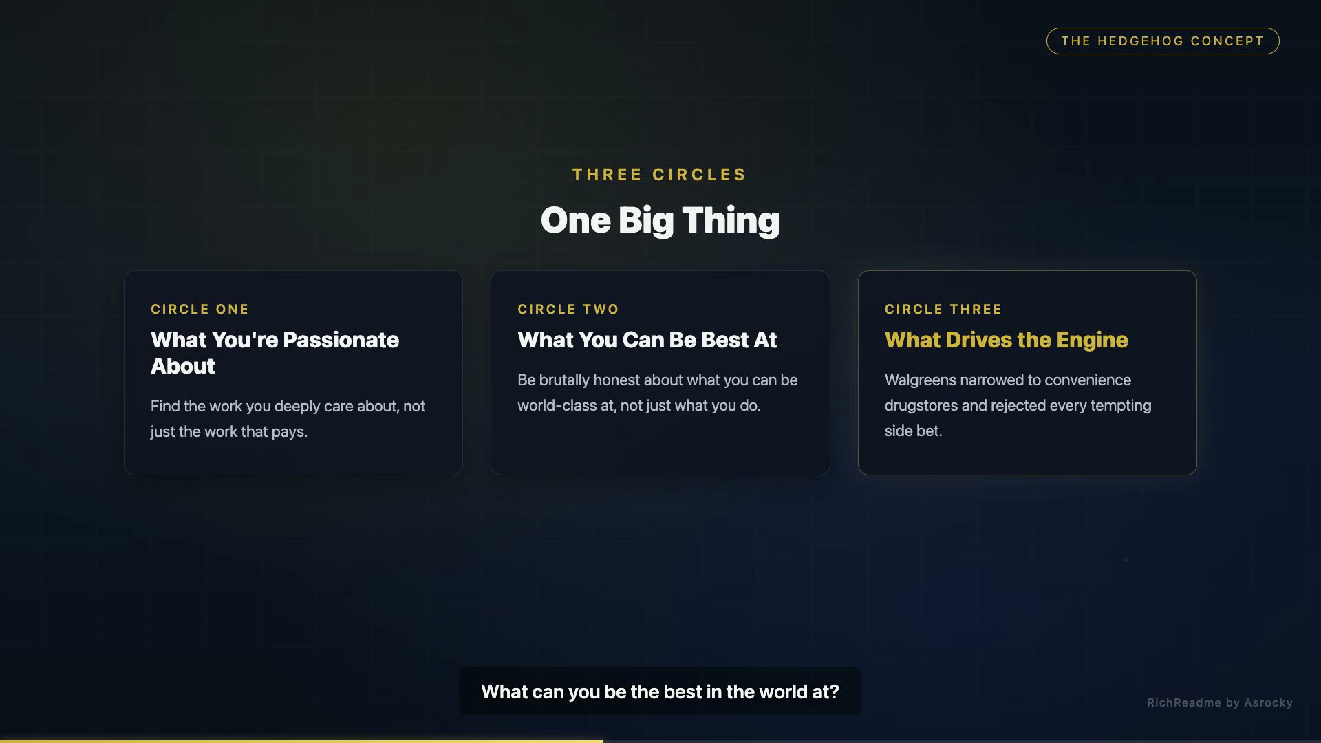 One Big Thing