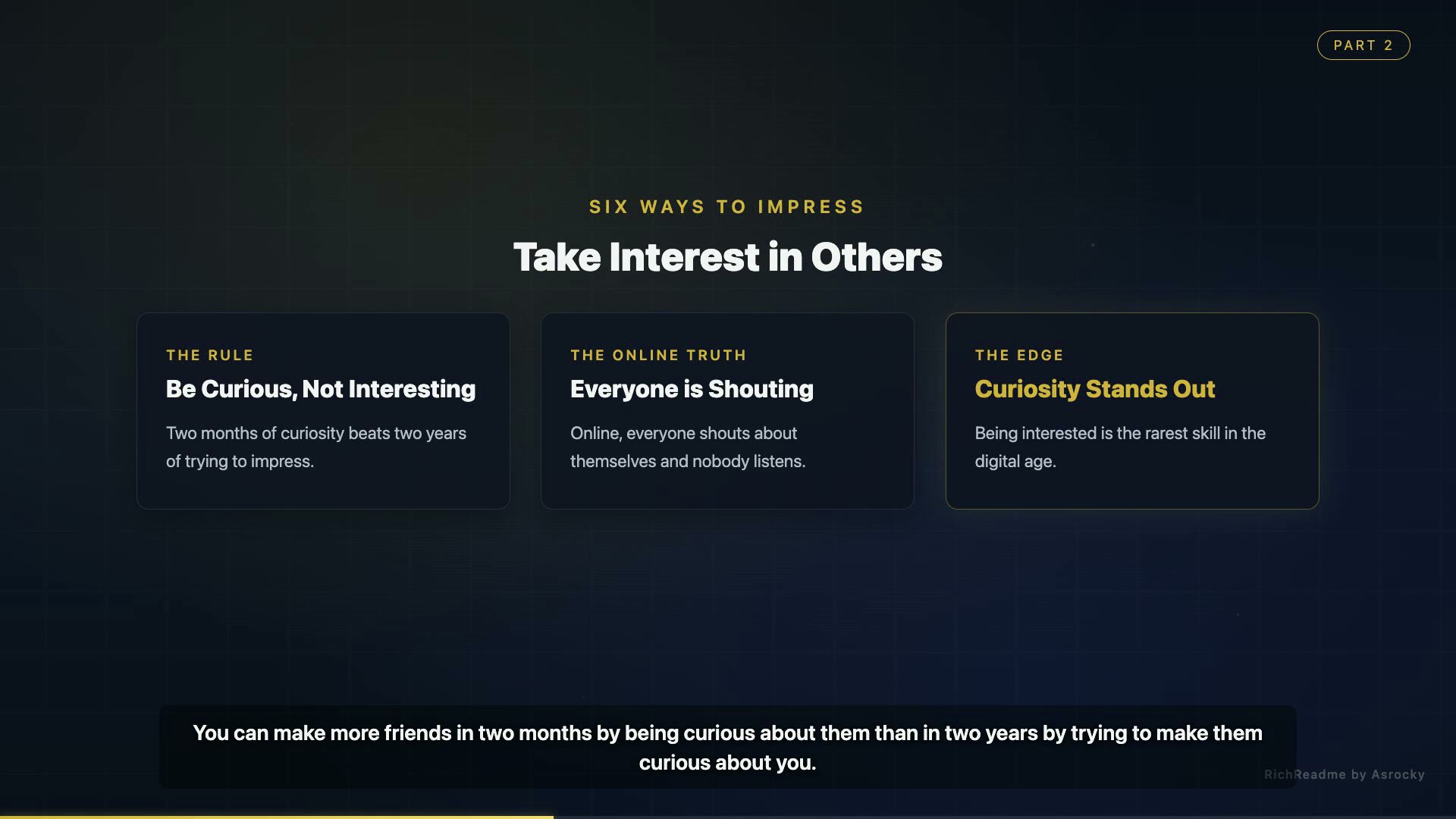 Take Interest in Others