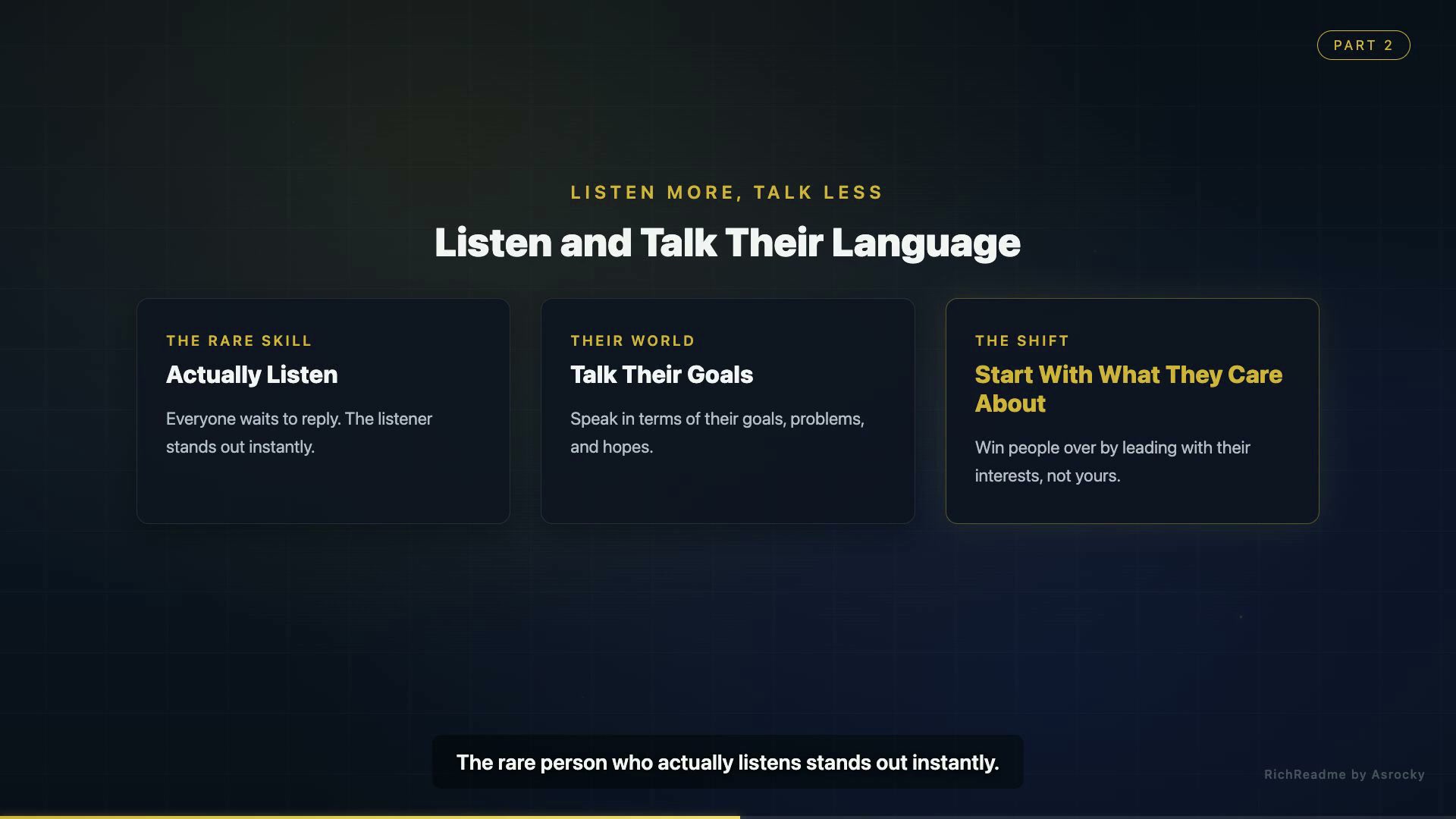 Listen and Talk Their Language