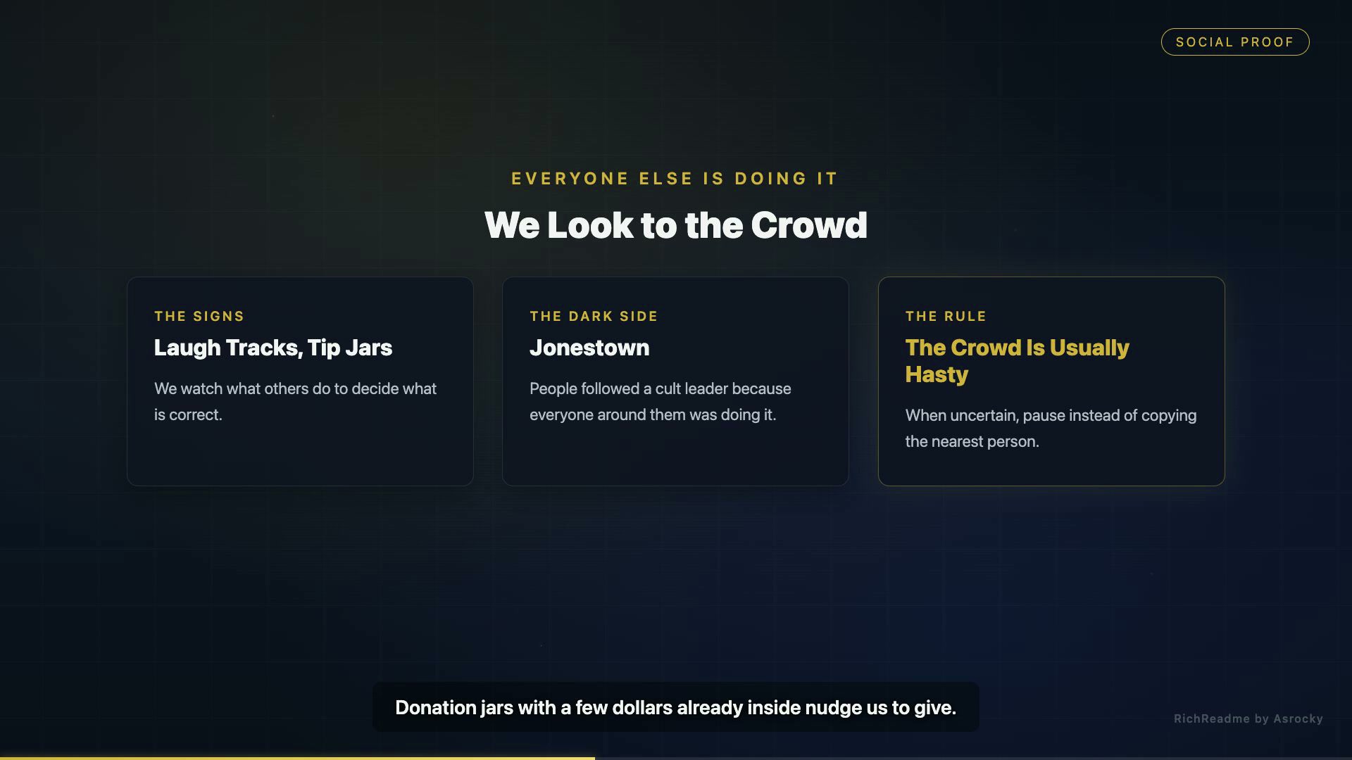 We Look to the Crowd