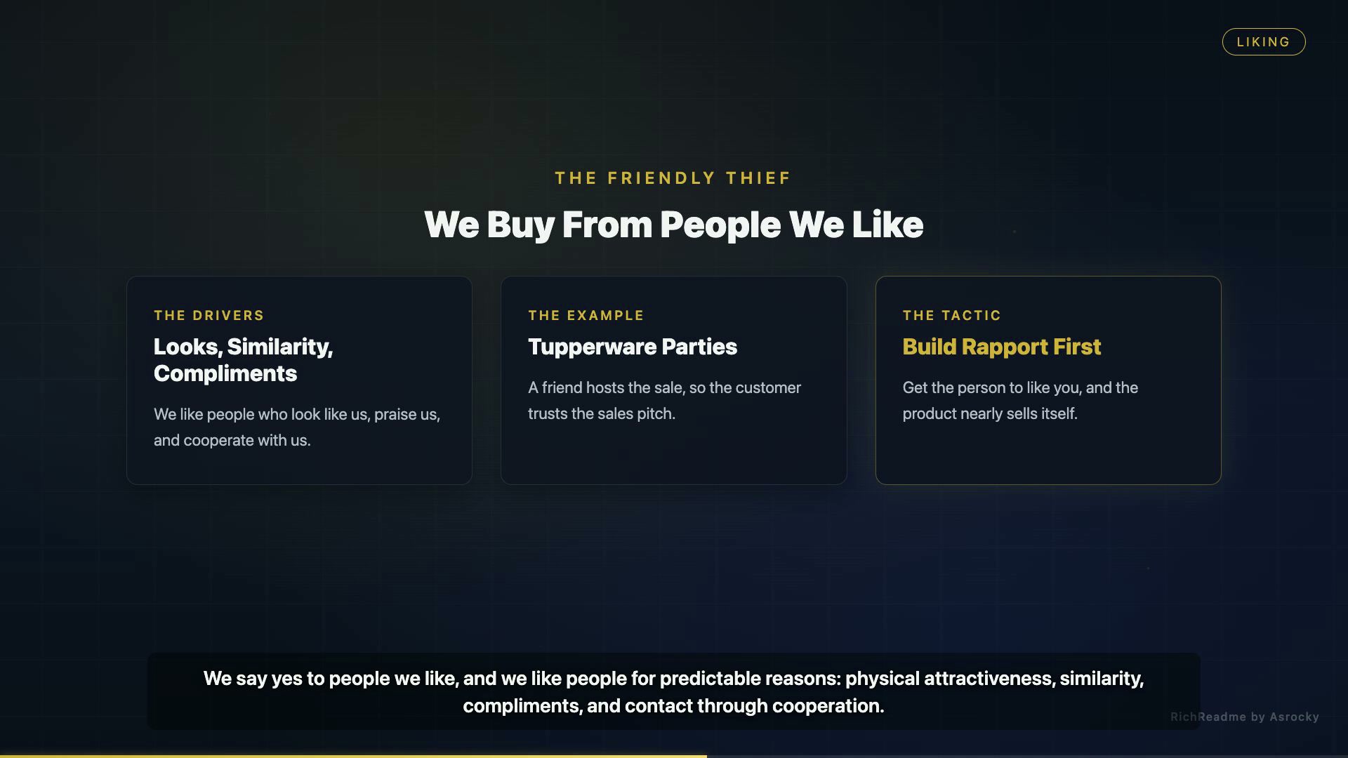 We Buy From People We Like