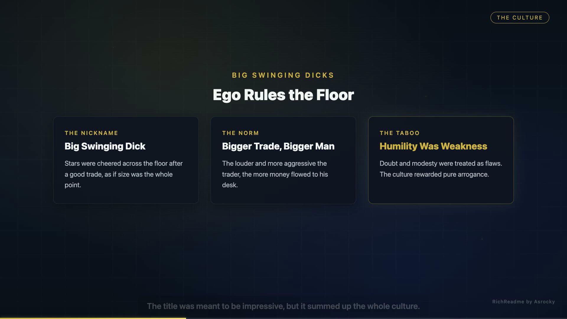 Ego Rules the Floor
