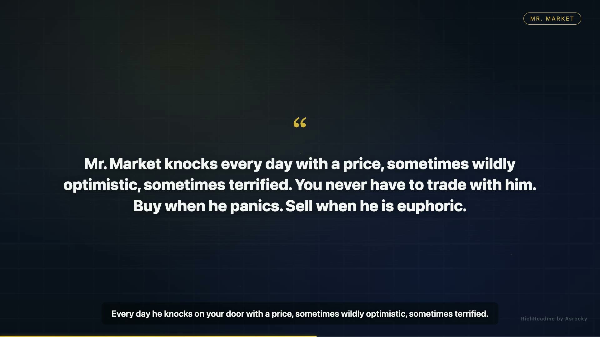 Mr. Market