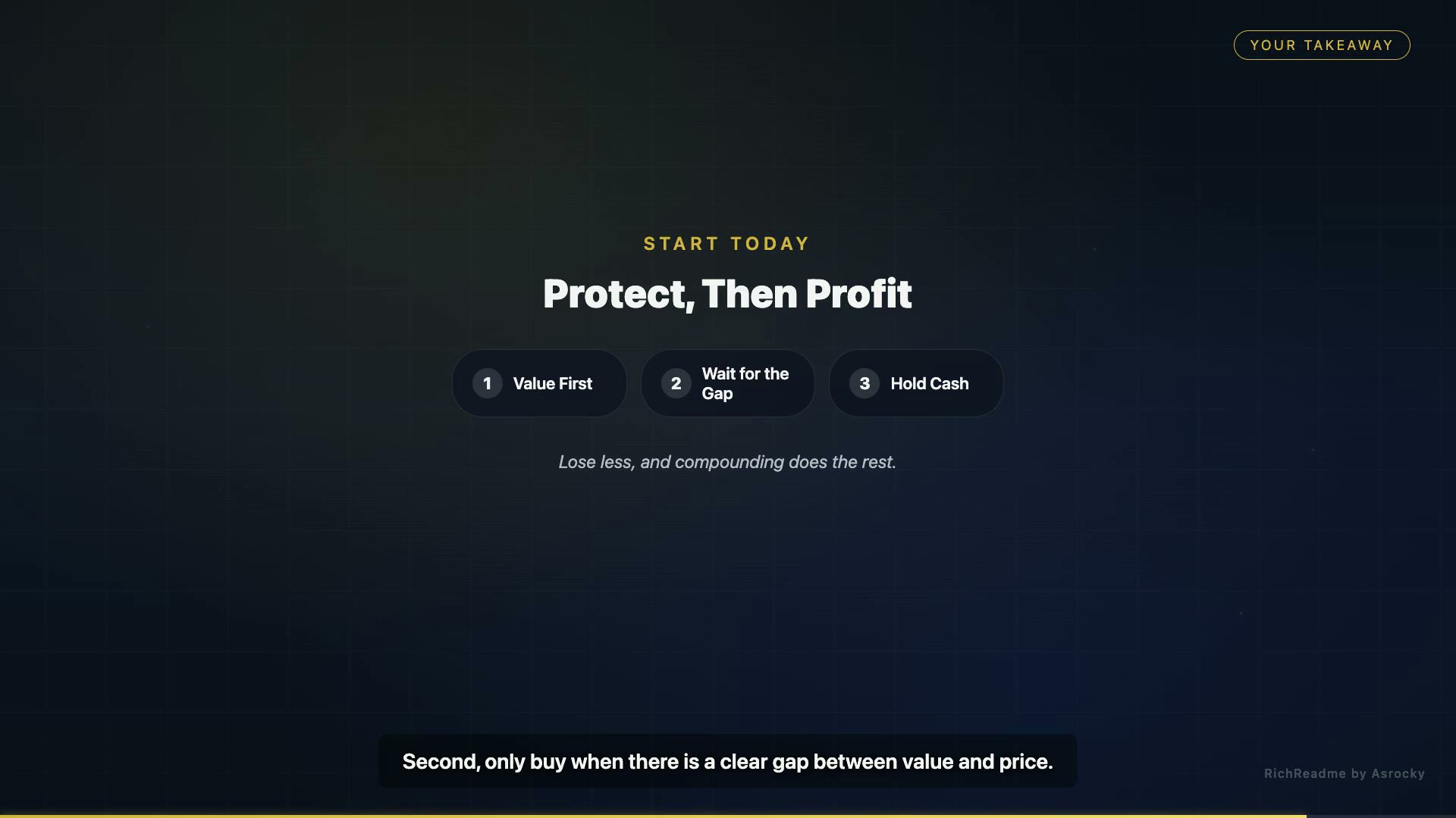 Protect, Then Profit