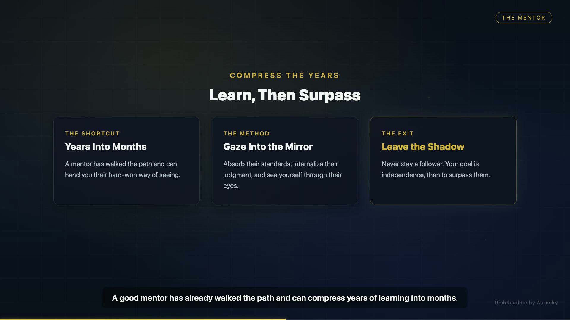Learn, Then Surpass