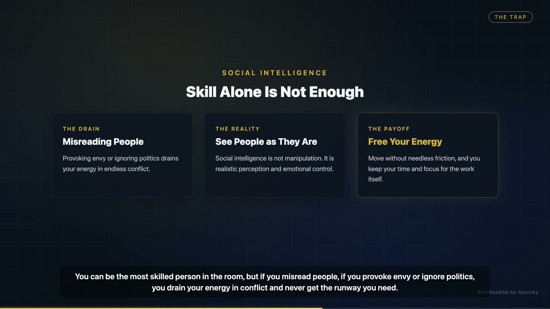 Skill Alone Is Not Enough