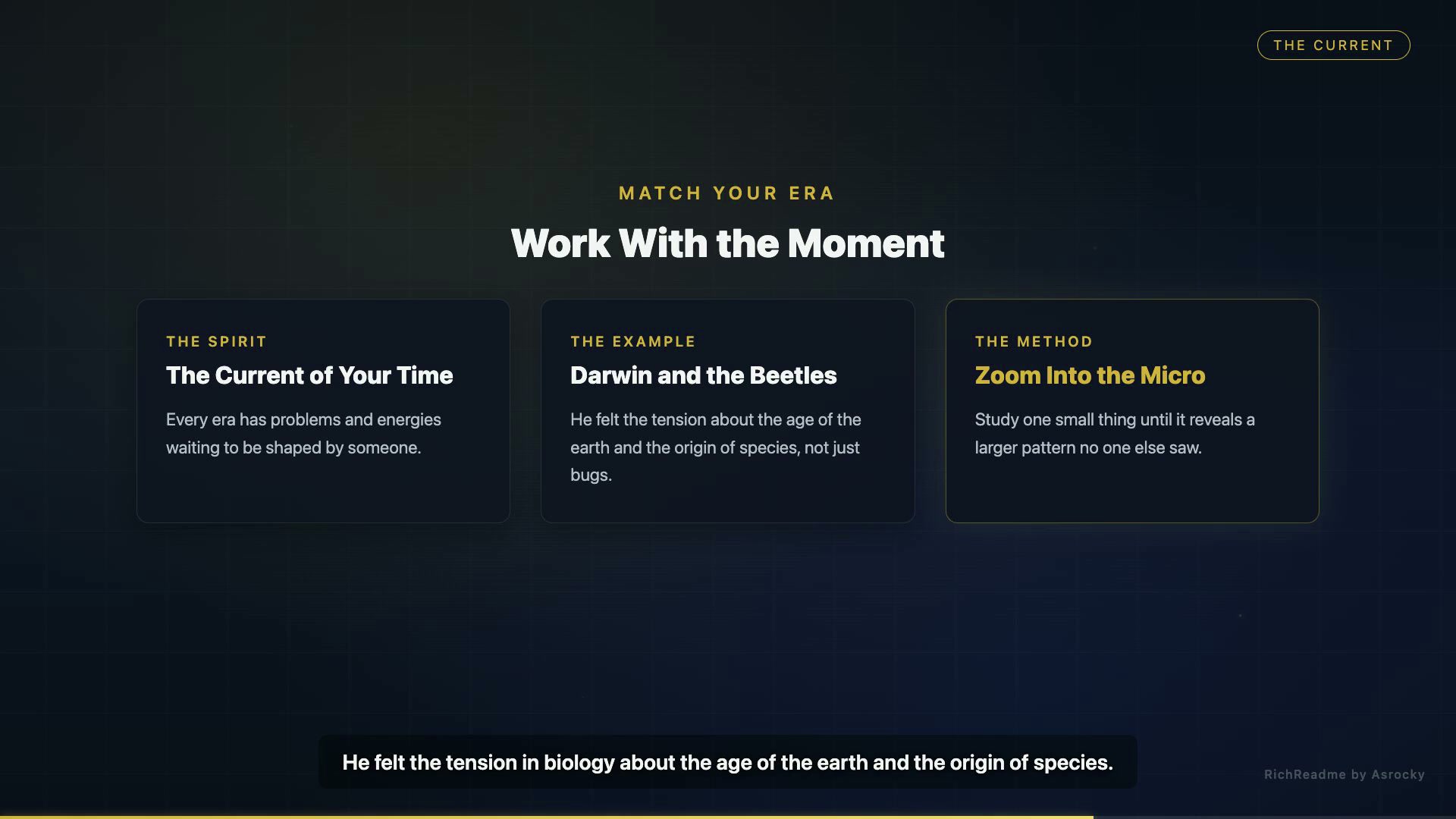 Work With the Moment