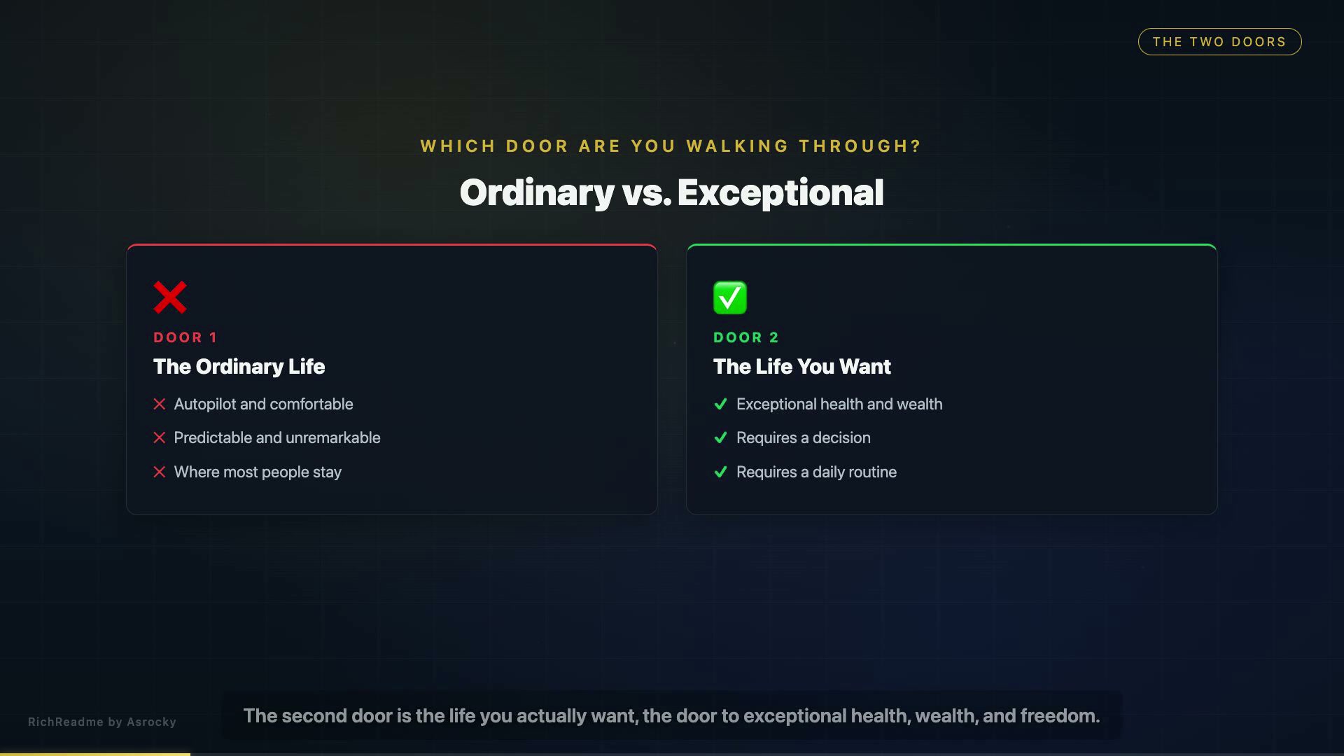 Ordinary vs. Exceptional