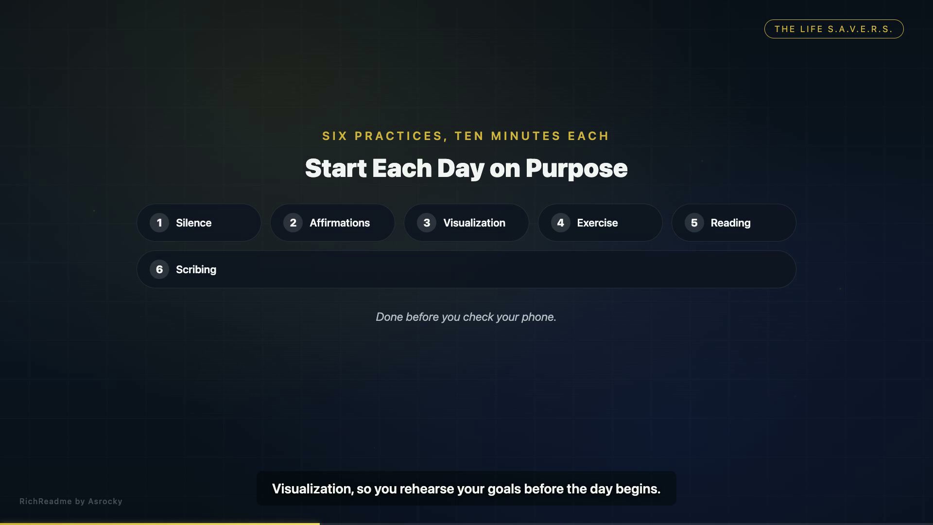 Start Each Day on Purpose