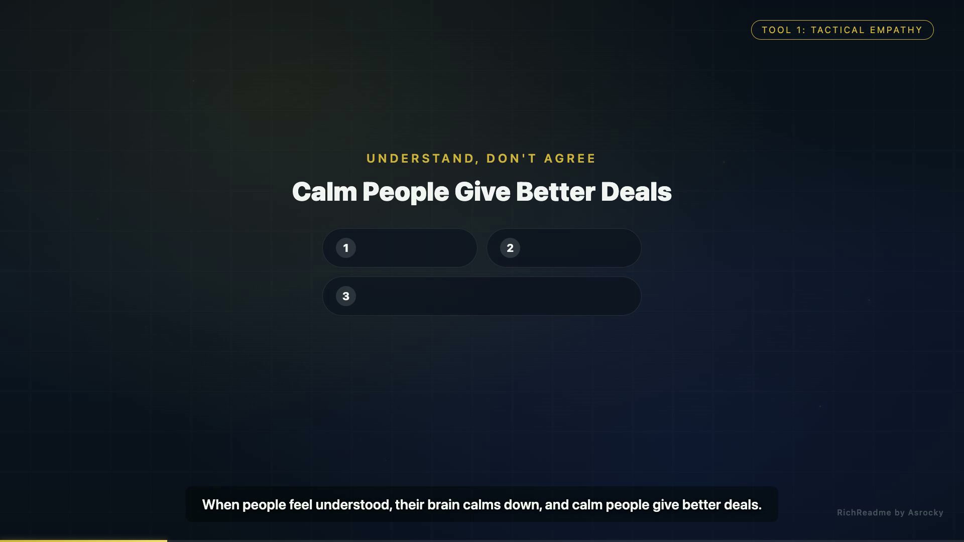 Calm People Give Better Deals