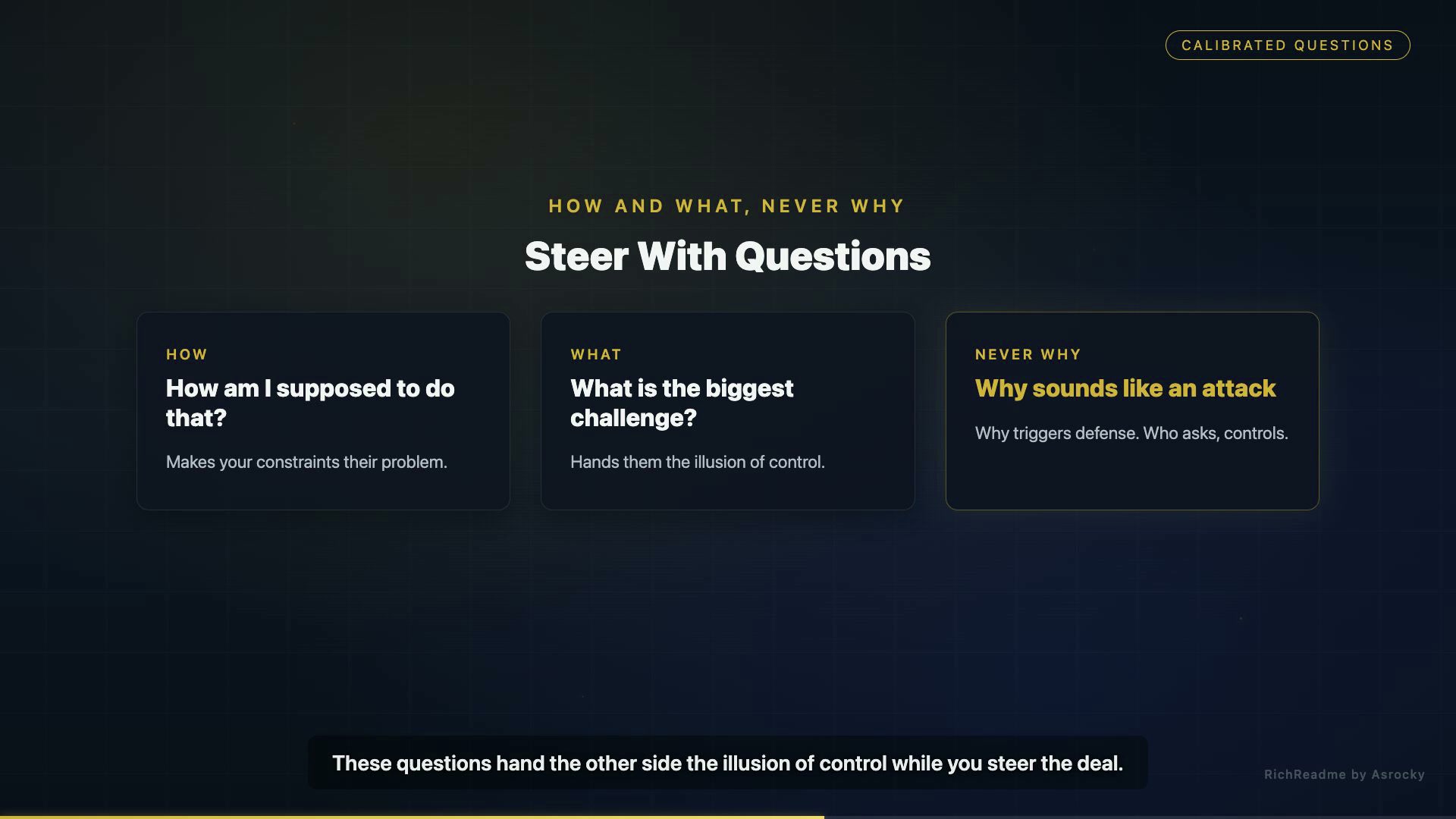Steer With Questions