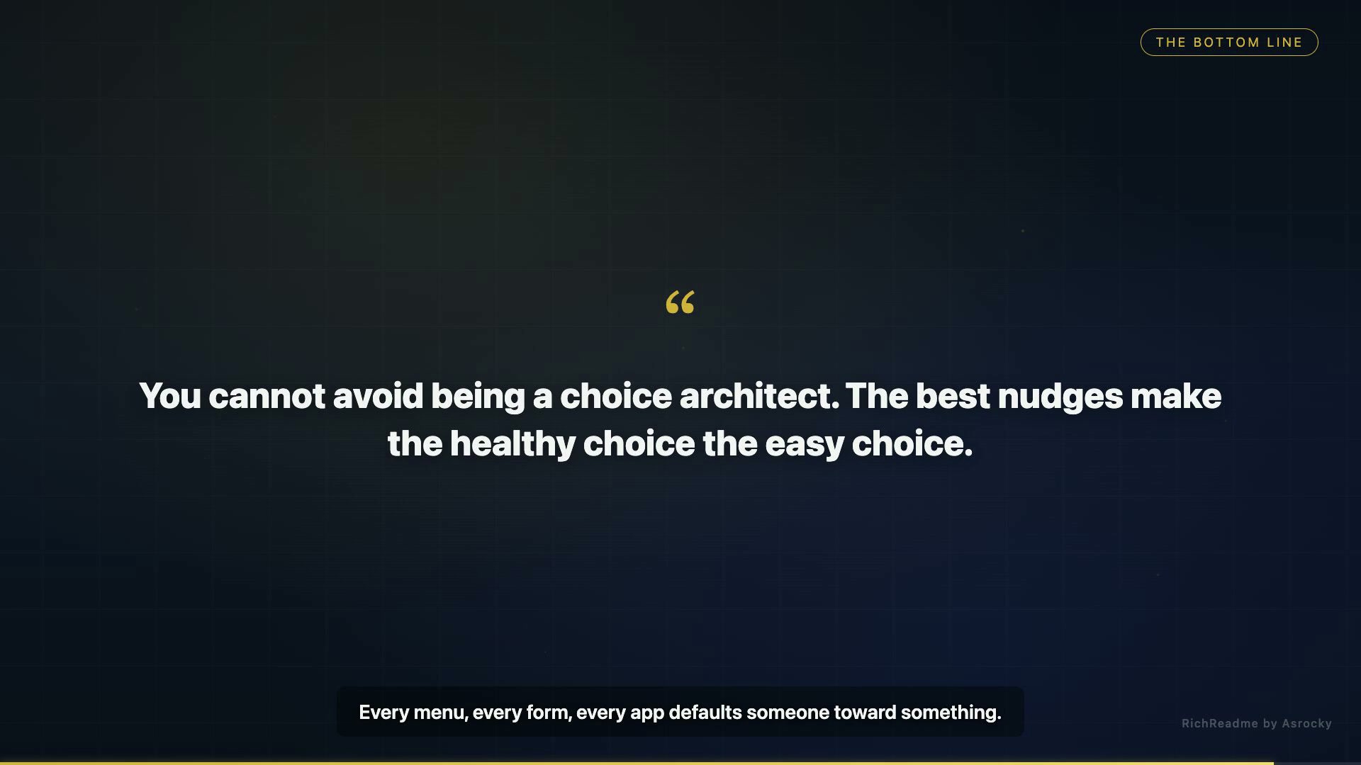 The Bottom Line