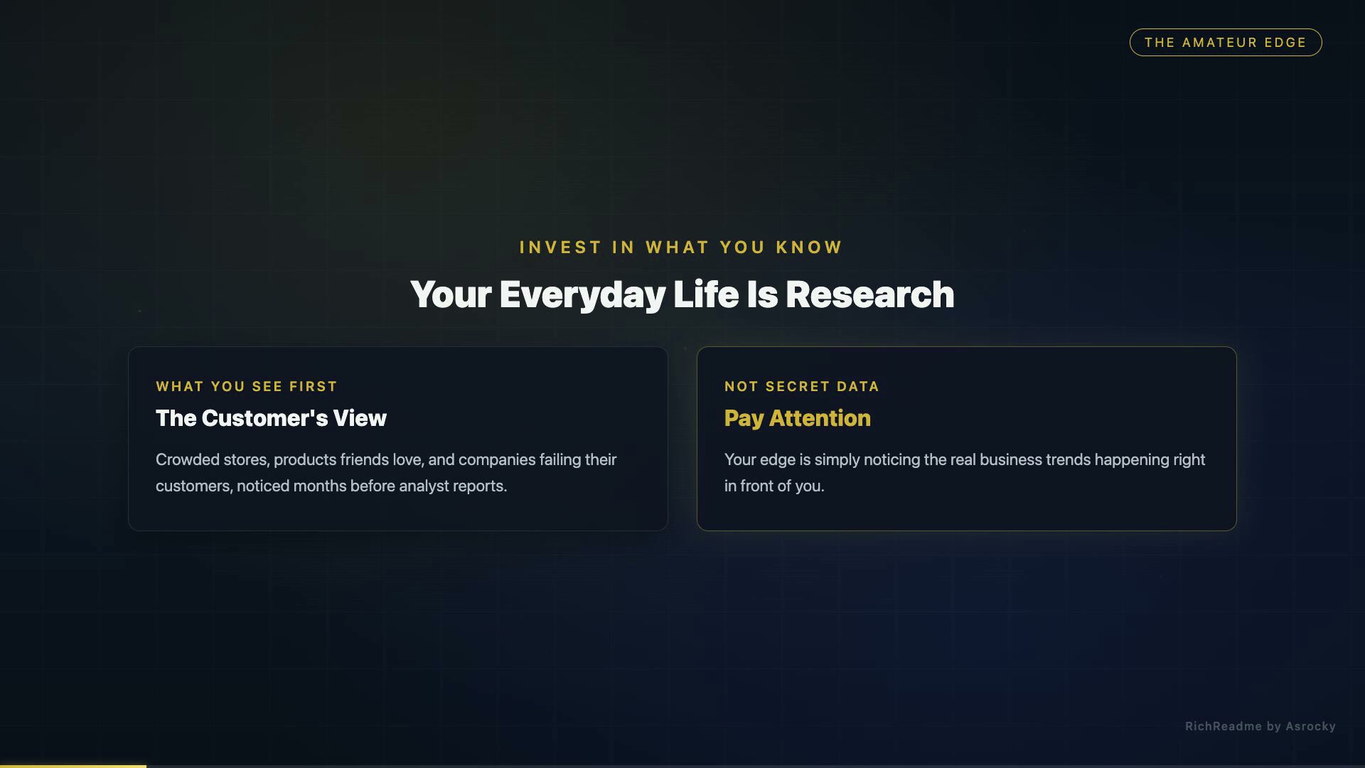Your Everyday Life Is Research