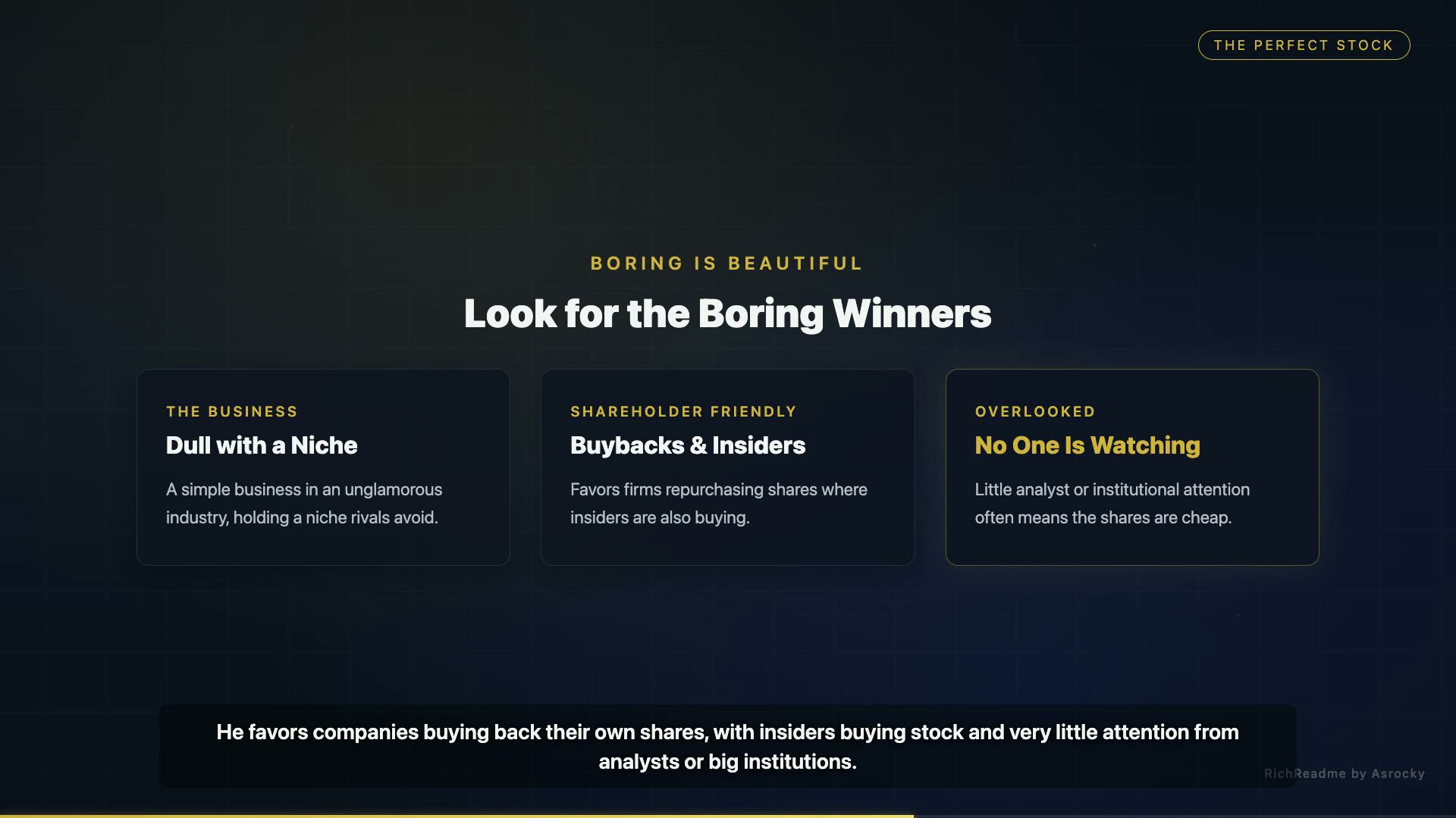 Look for the Boring Winners