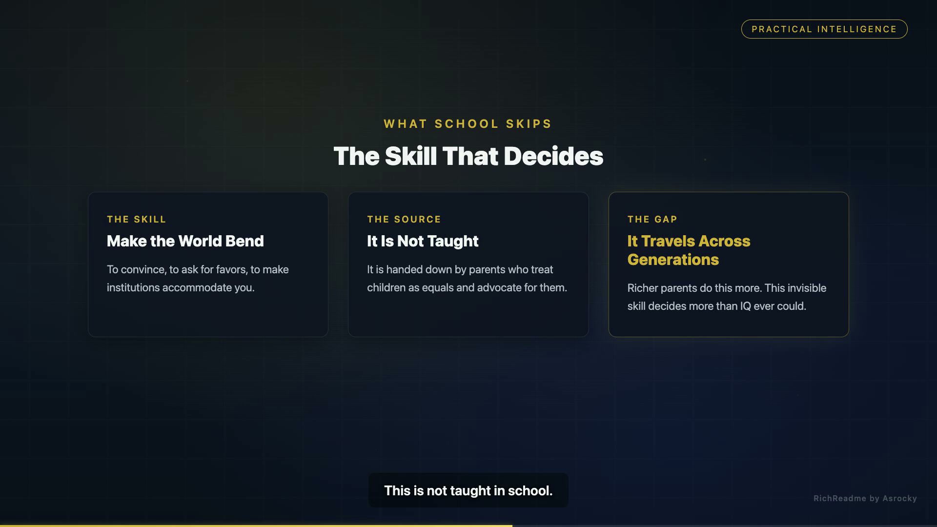 The Skill That Decides