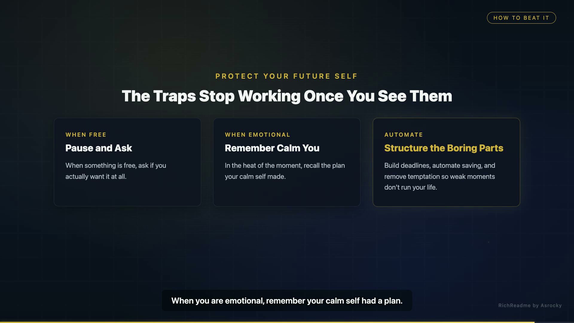 The Traps Stop Working Once You See Them