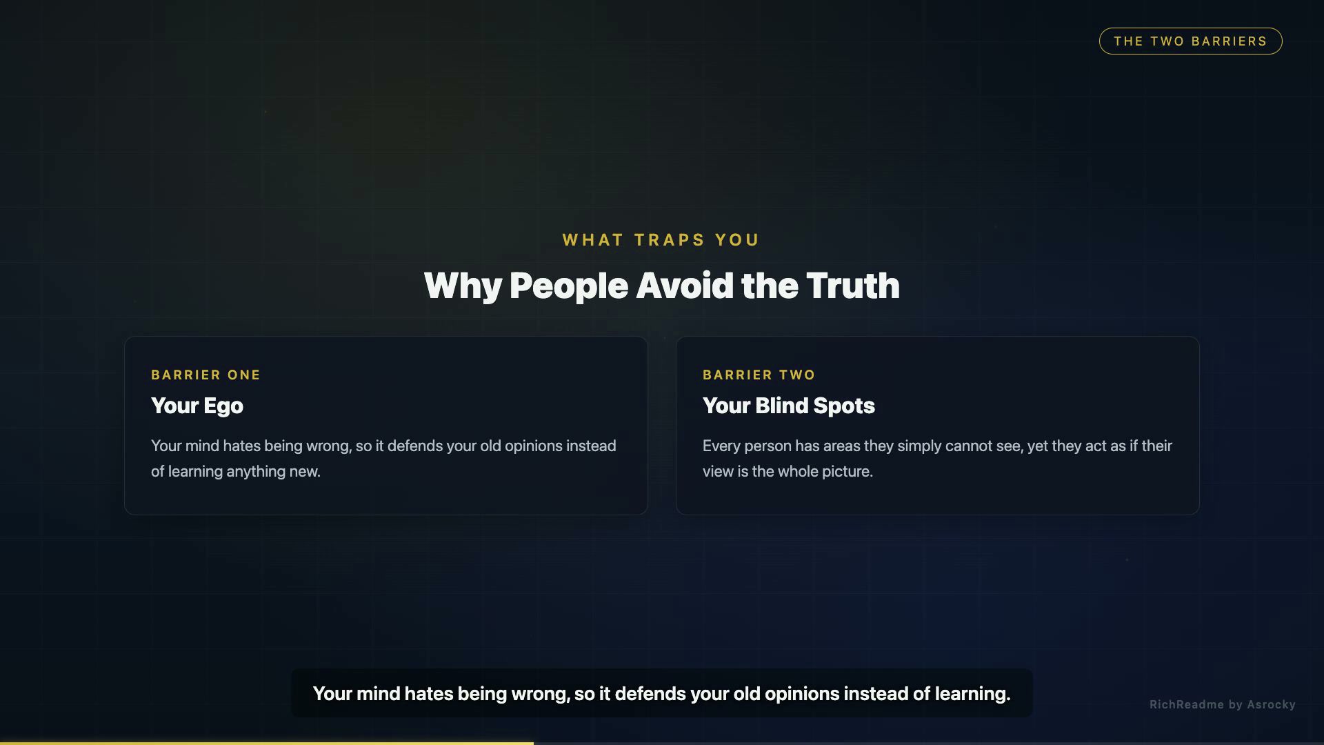 Why People Avoid the Truth