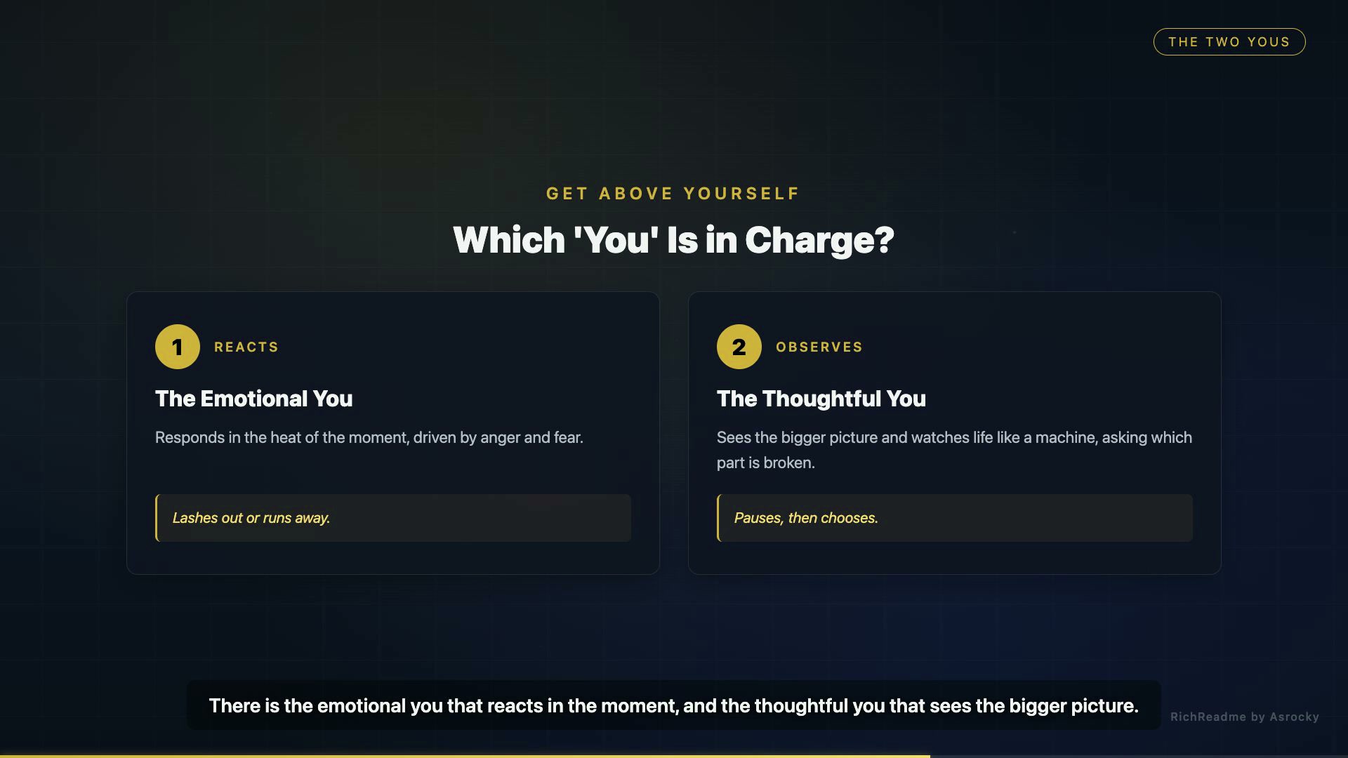 Which 'You' Is in Charge?