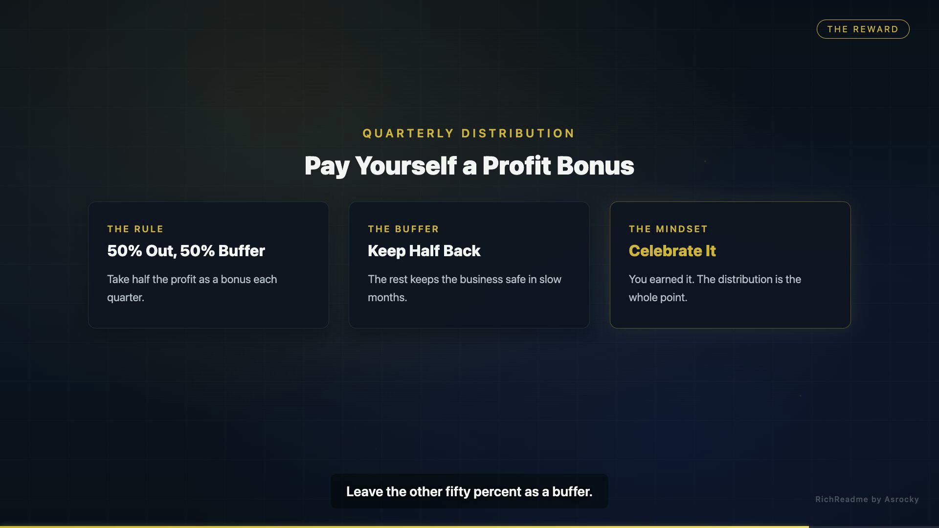 Pay Yourself a Profit Bonus