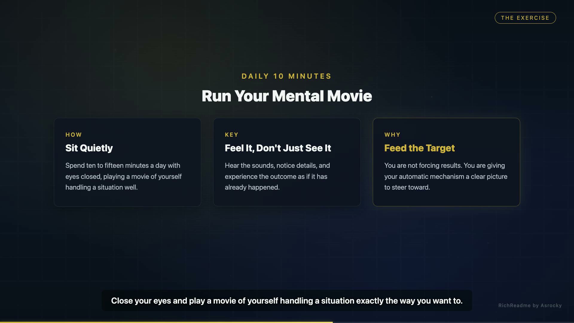 Run Your Mental Movie