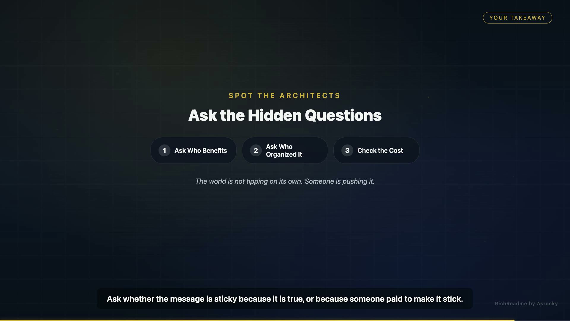 Ask the Hidden Questions