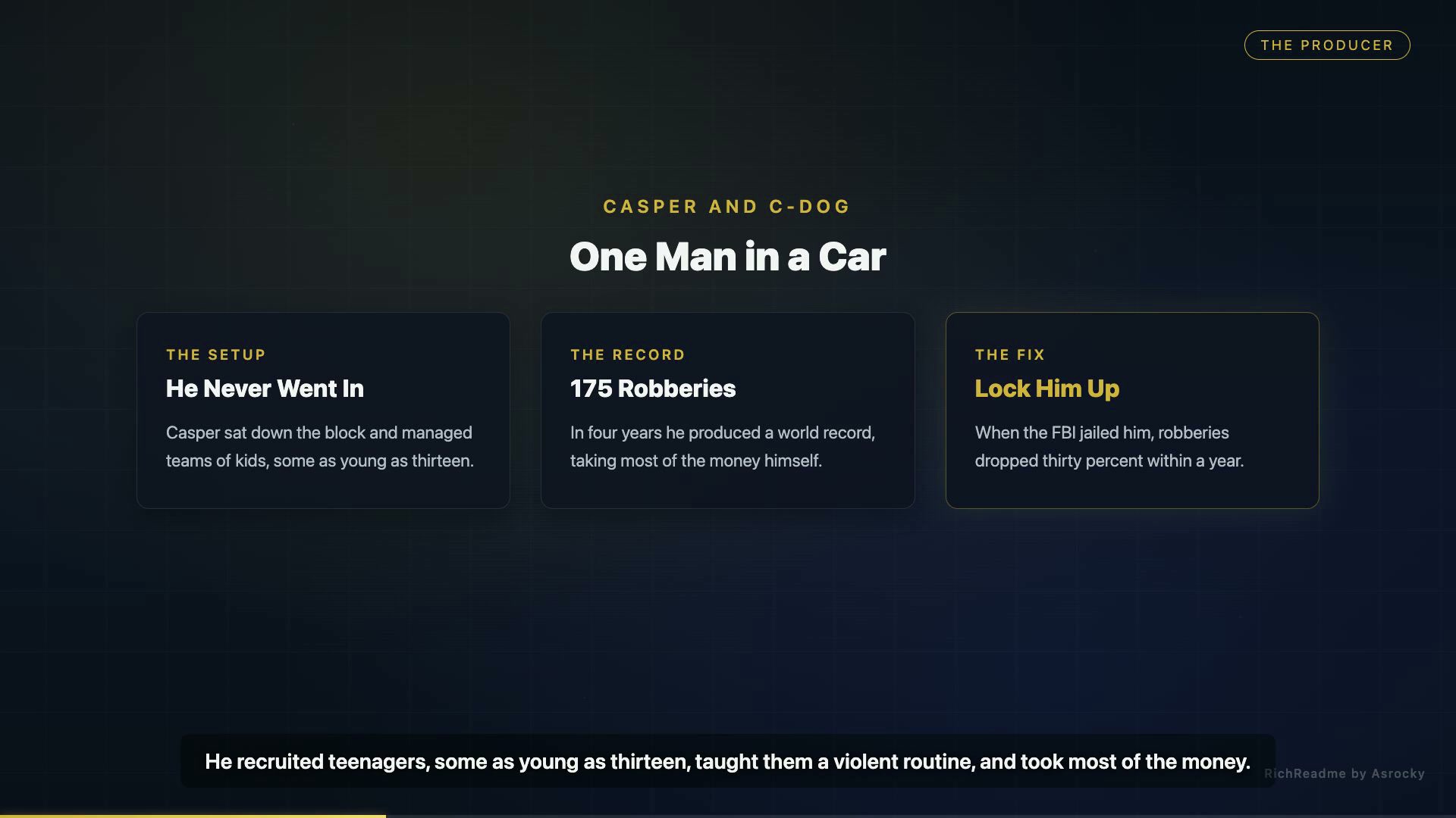 One Man in a Car