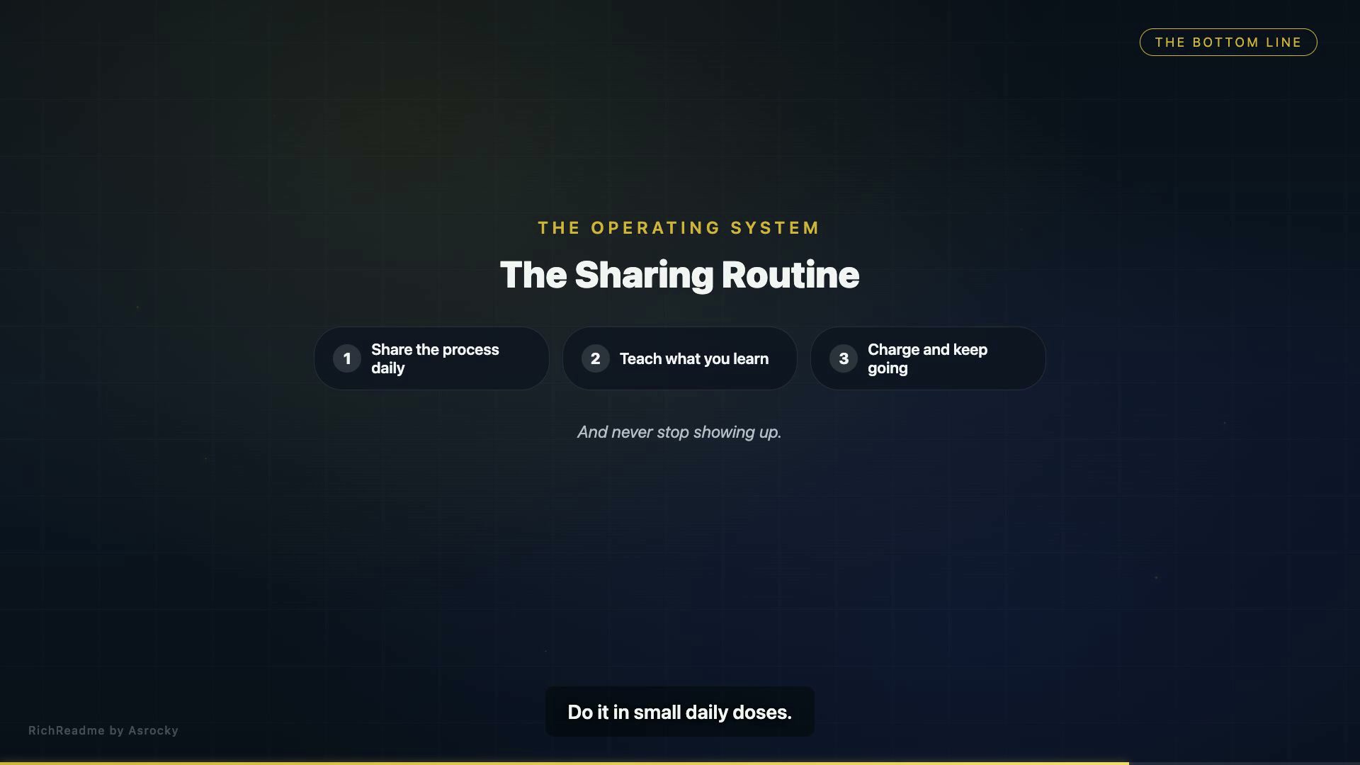 The Sharing Routine
